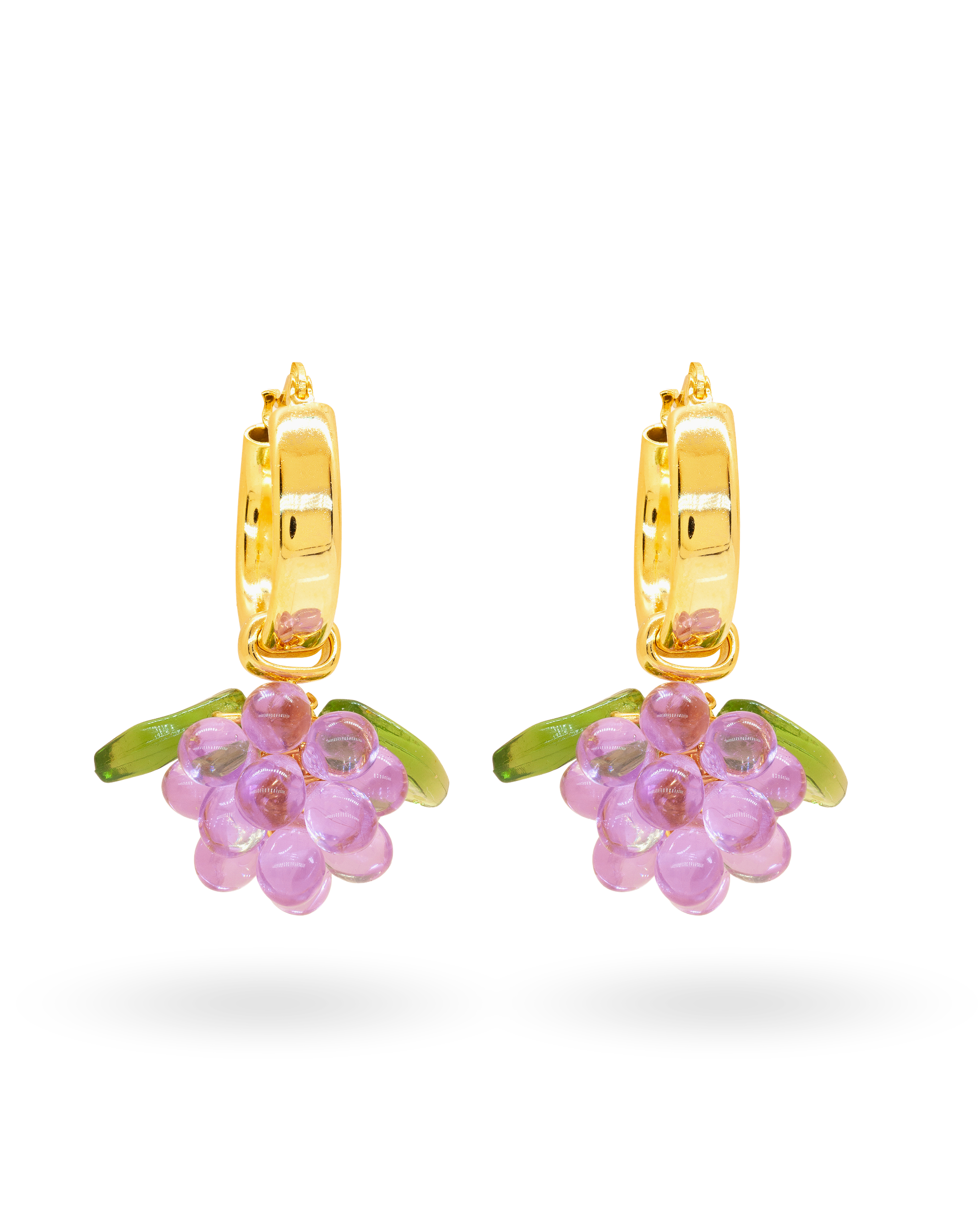 Plum Puff Earrings