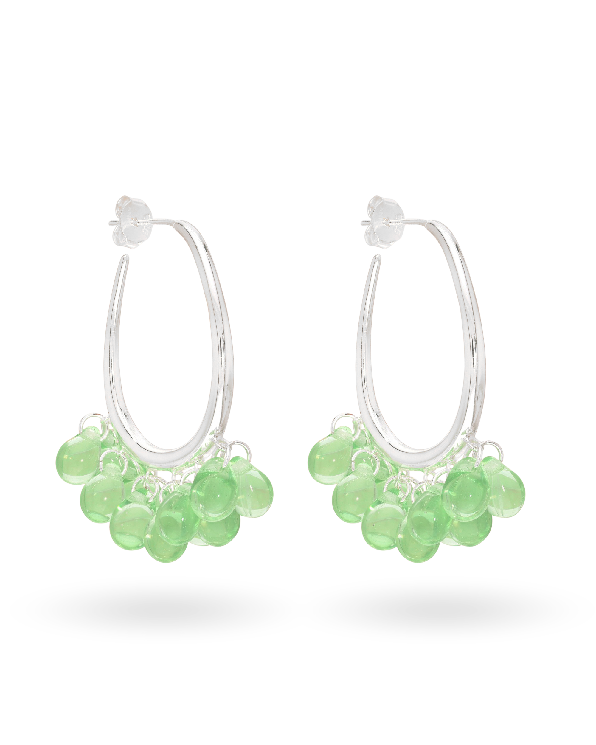 Apple Dew Earrings in Silver