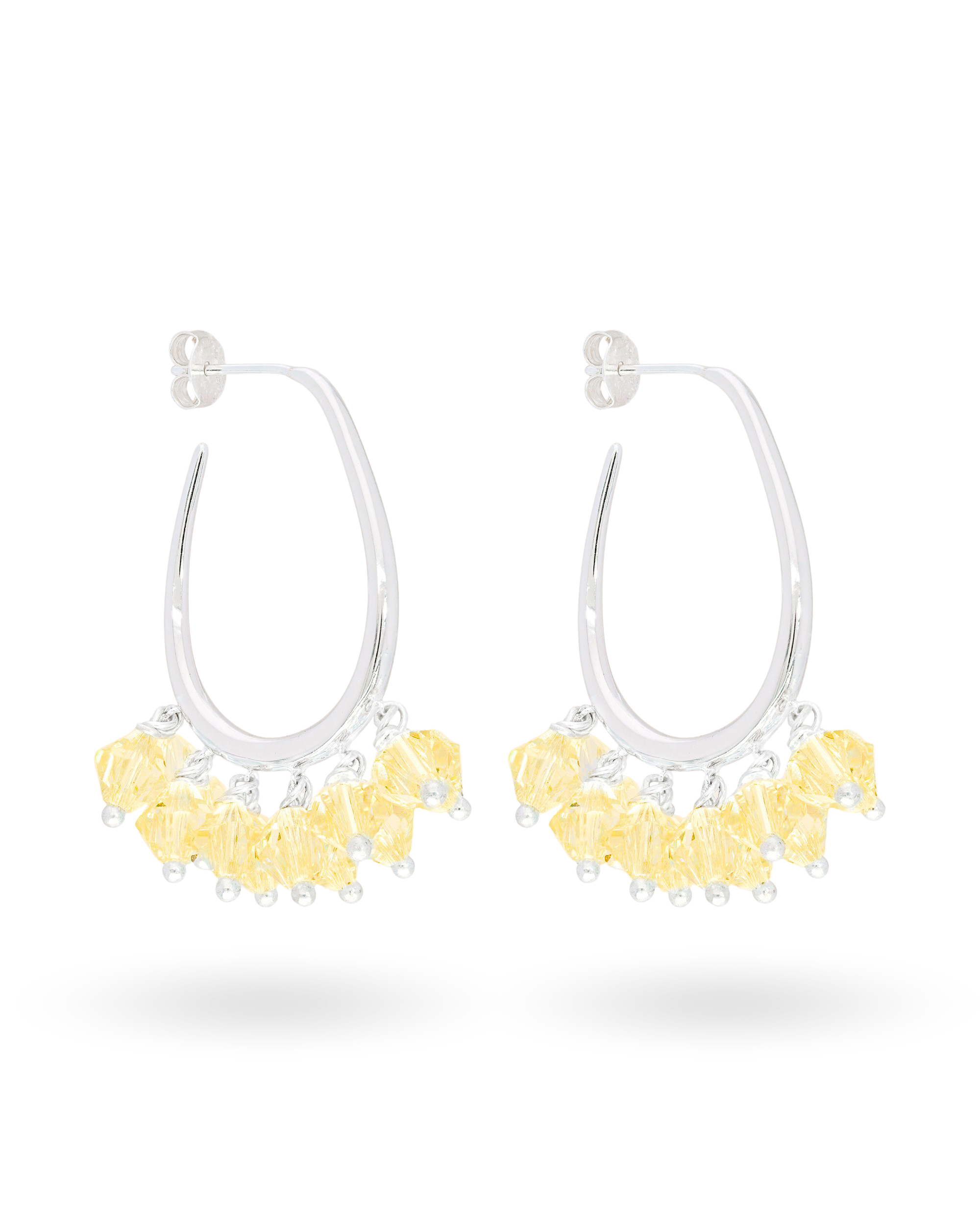 Honeydew Dew Earrings in Silver