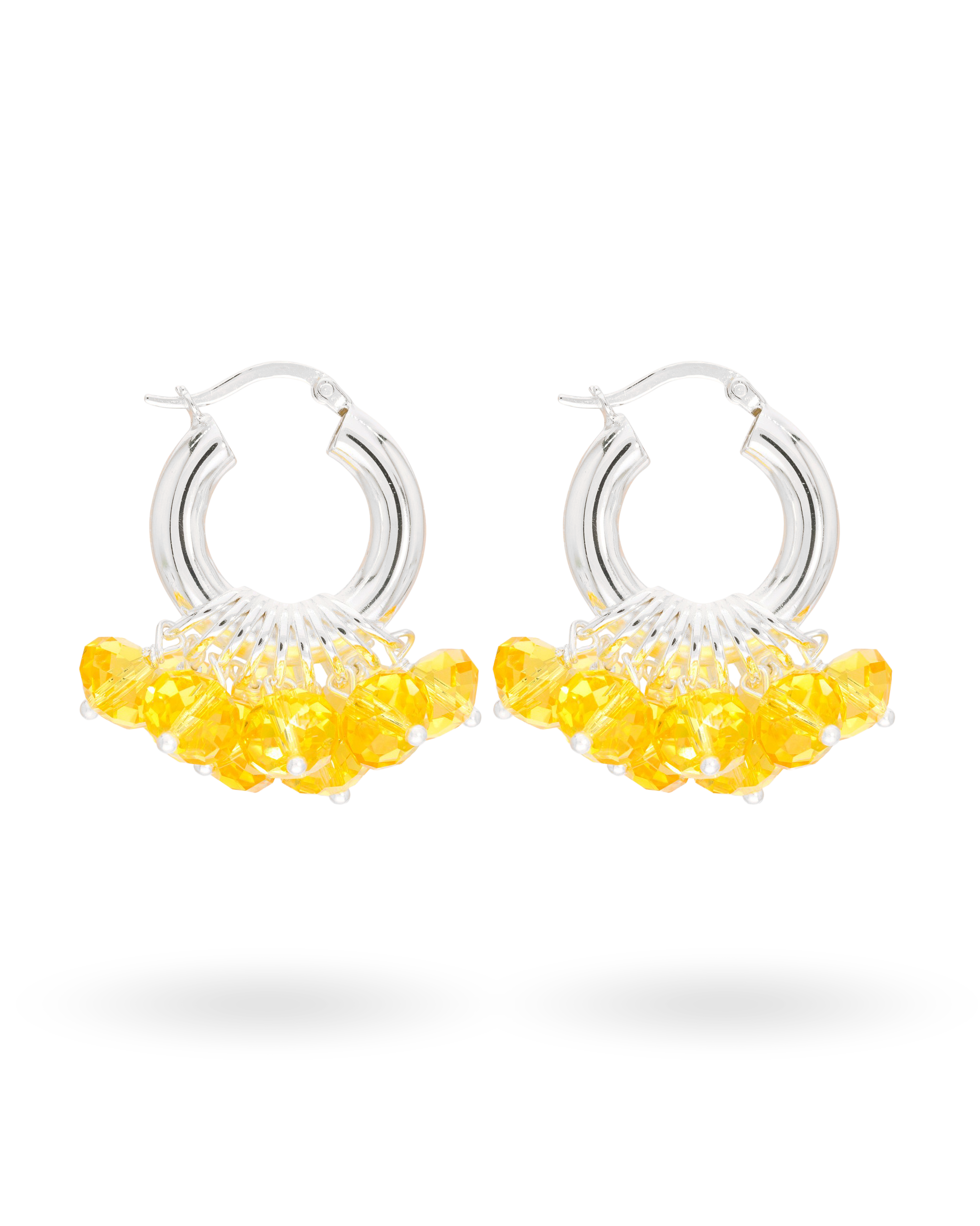 Lemonade Fuzz Earrings in Silver