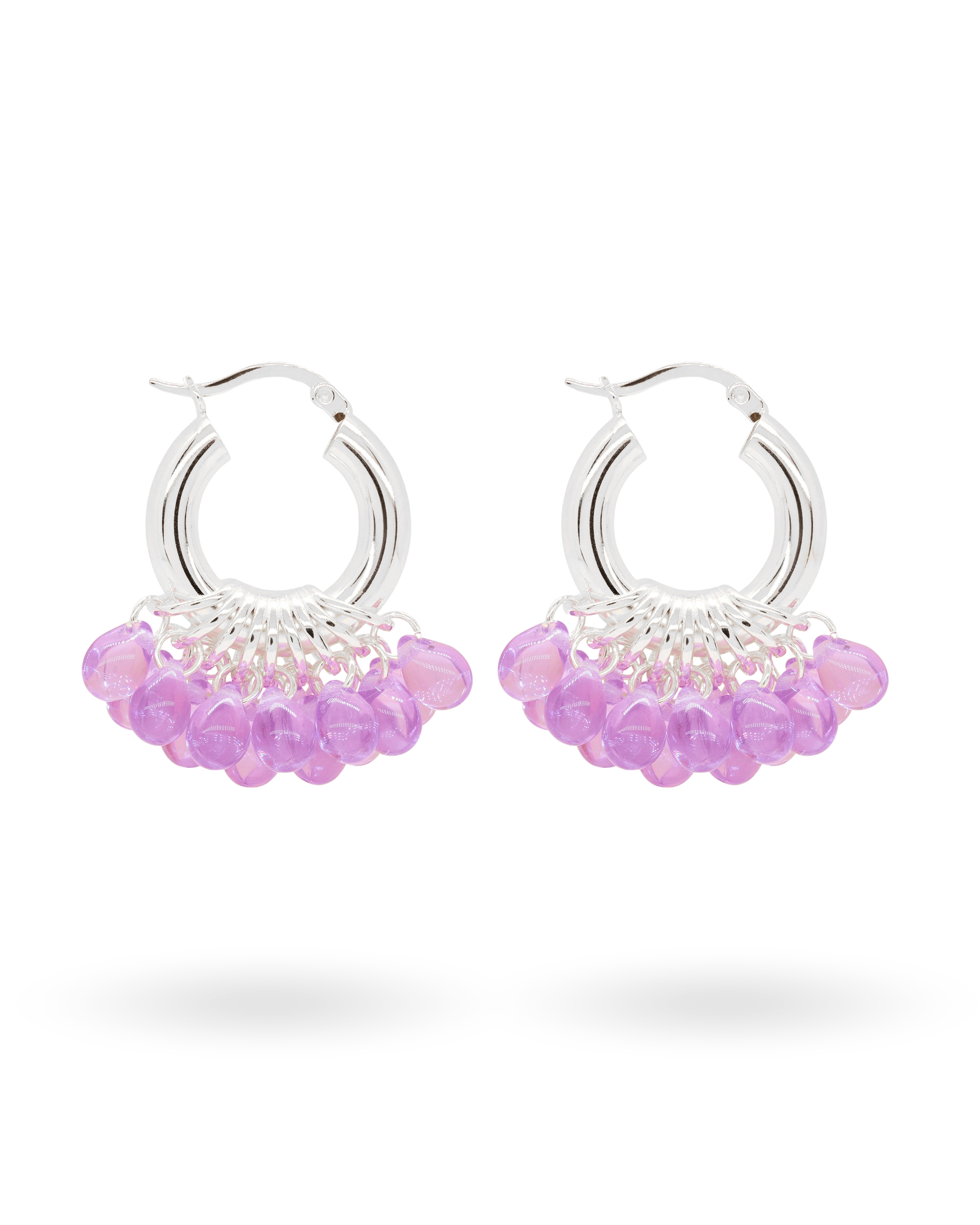 Plumtastic Earrings in Silver
