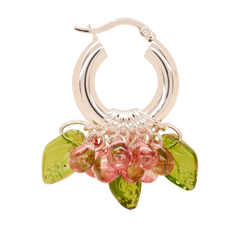Cranberry Queen Earrings in Silver