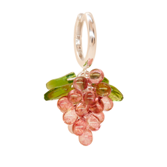 Raspberry Jelly Earrings in Silver