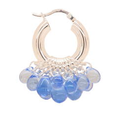 Wavy Baby Earrings in Silver