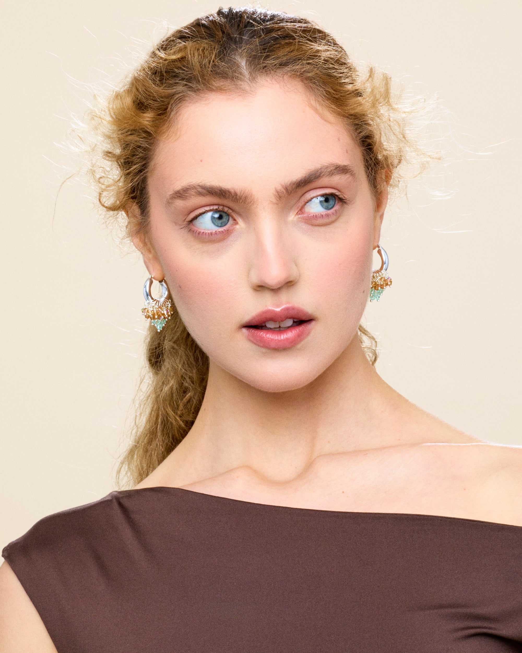 I Love You Matcha Earrings in Silver