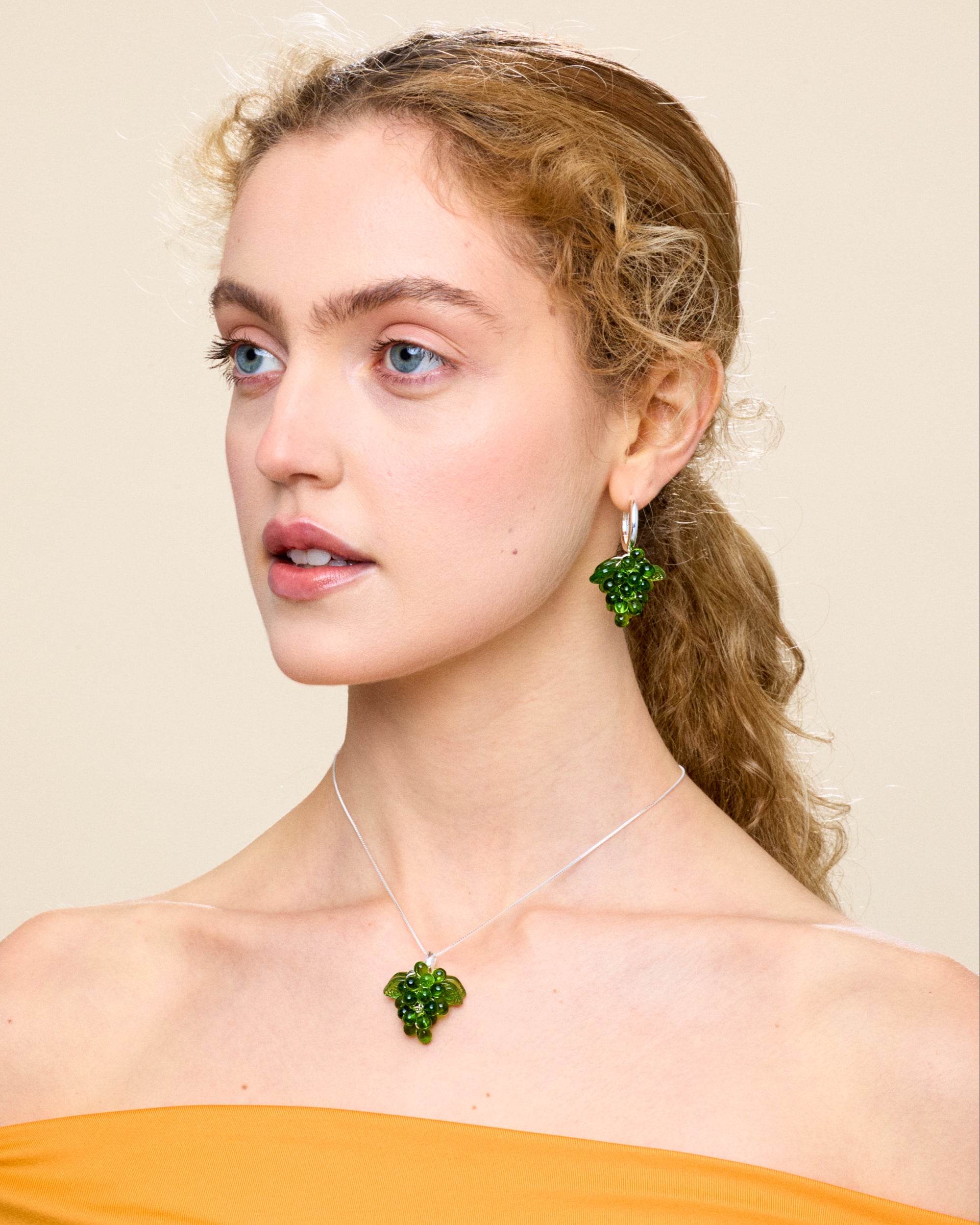 Grape Jelly Earrings in Silver