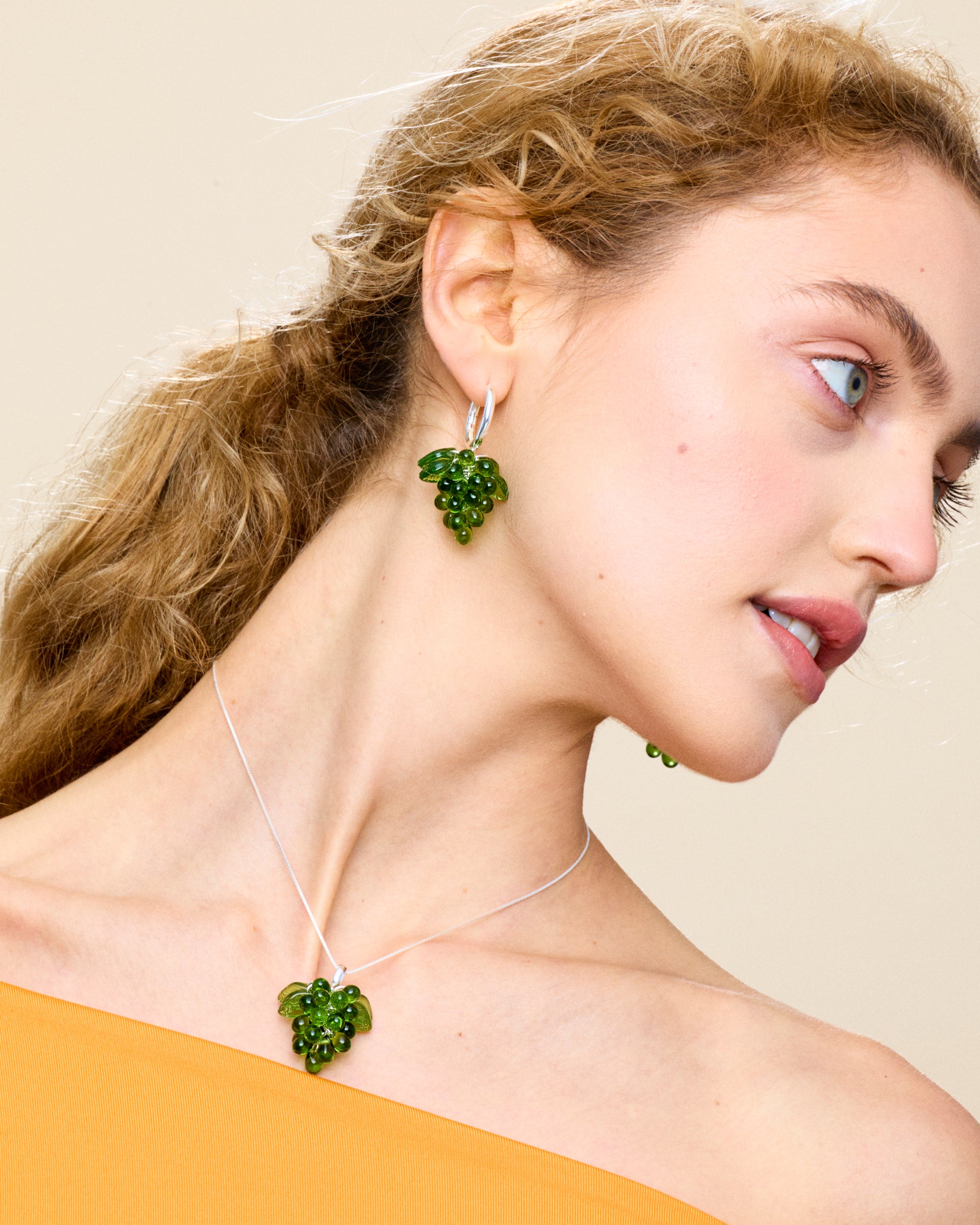 Grape Jelly Earrings in Silver