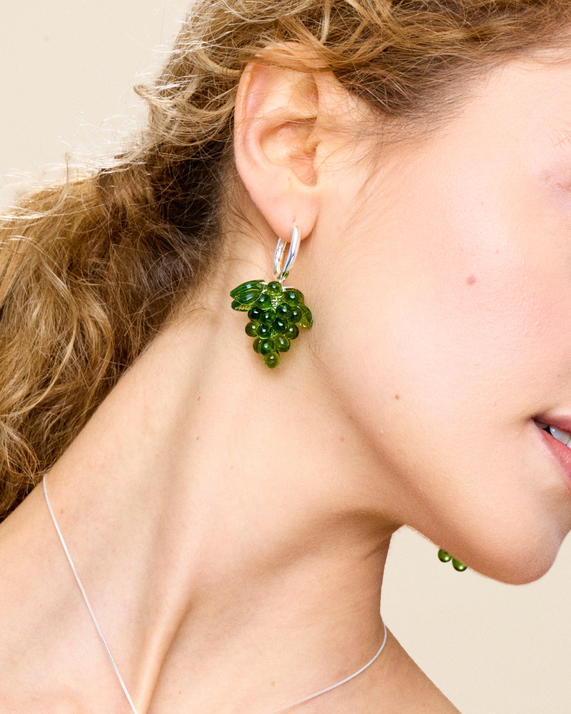 Grape Jelly Earrings in Silver