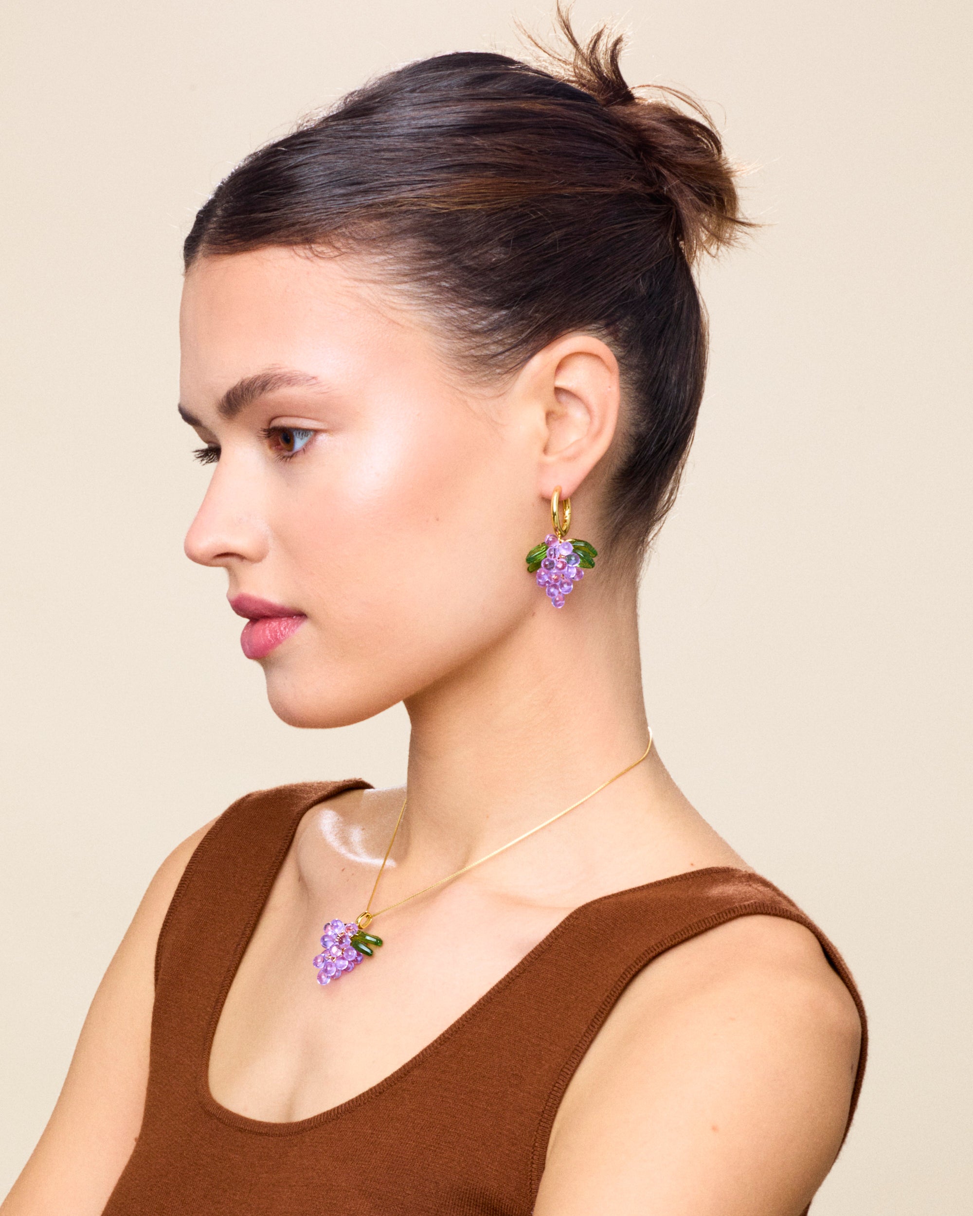 Lavender Jelly Earrings
