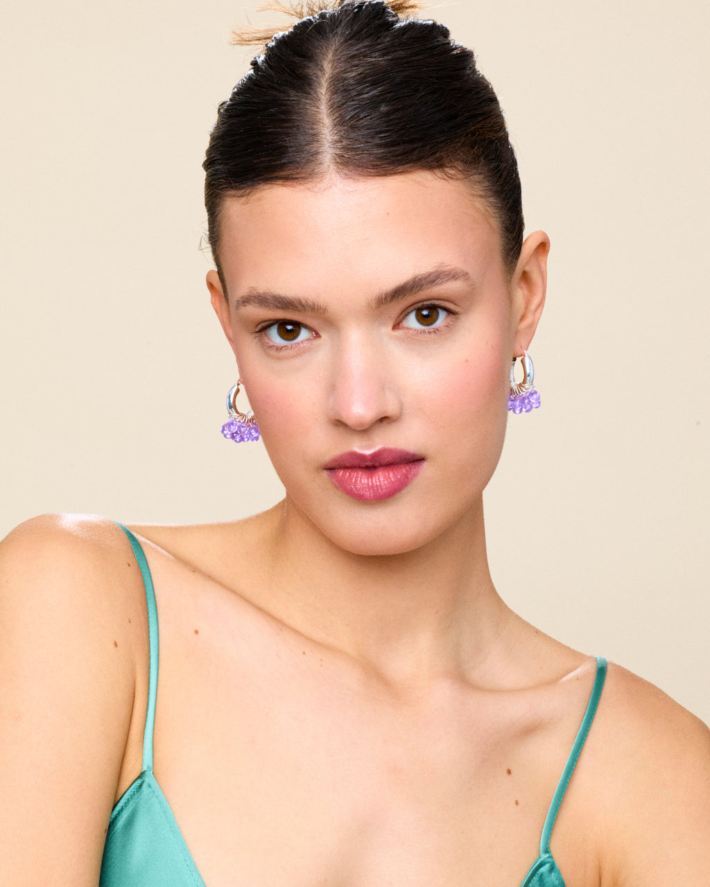 Plumtastic Earrings in Silver