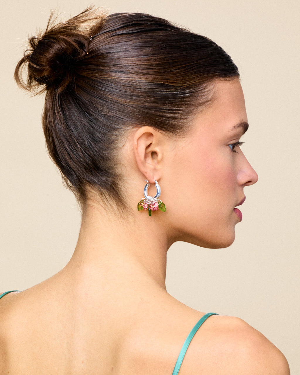 Cranberry Queen Earrings in Silver