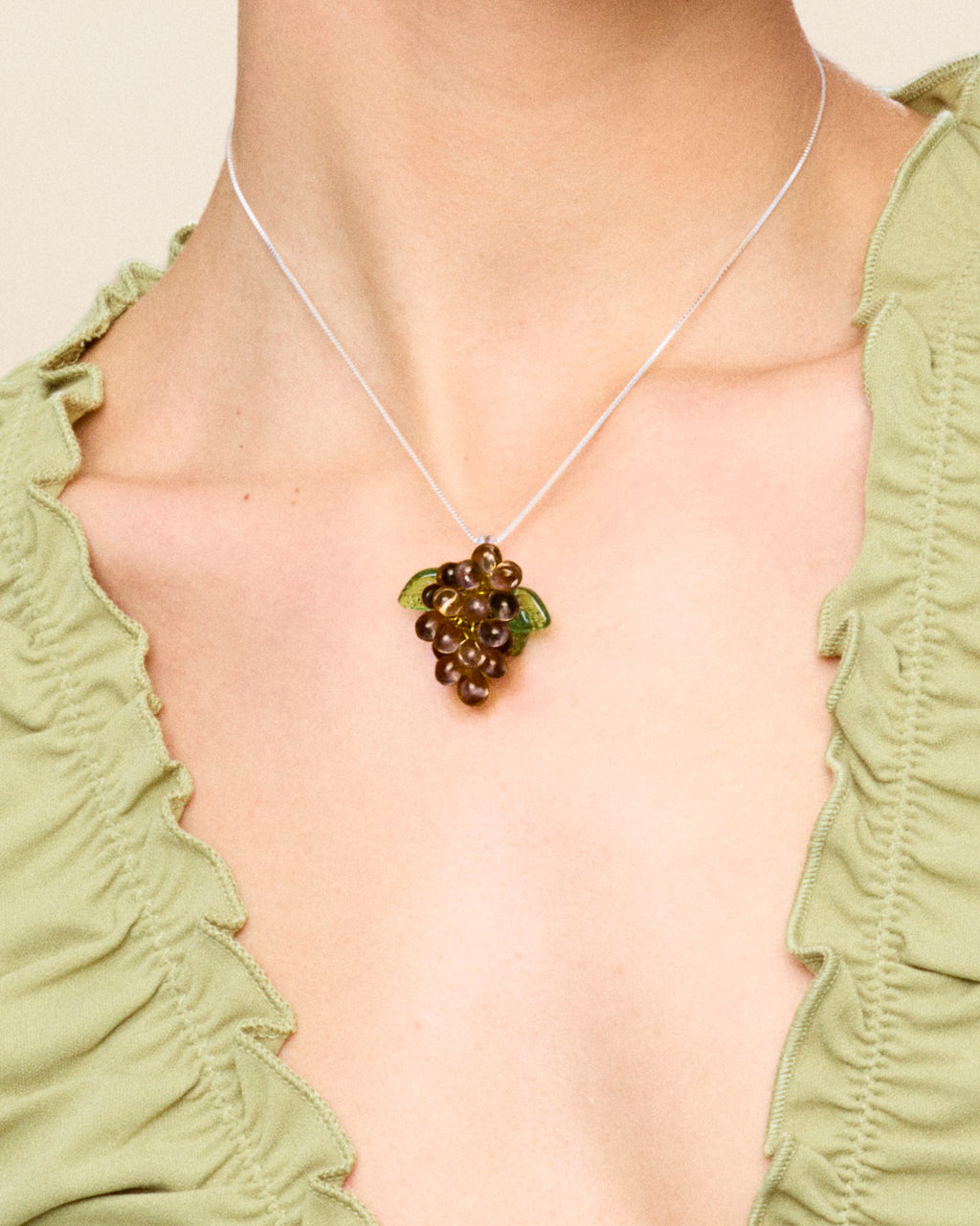 Choco Jelly Necklace in Silver