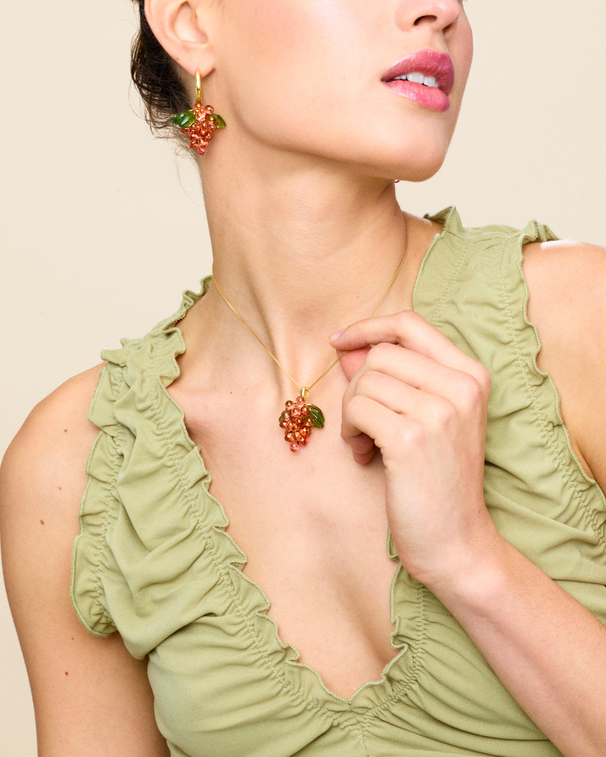 Raspberry Jelly Necklace