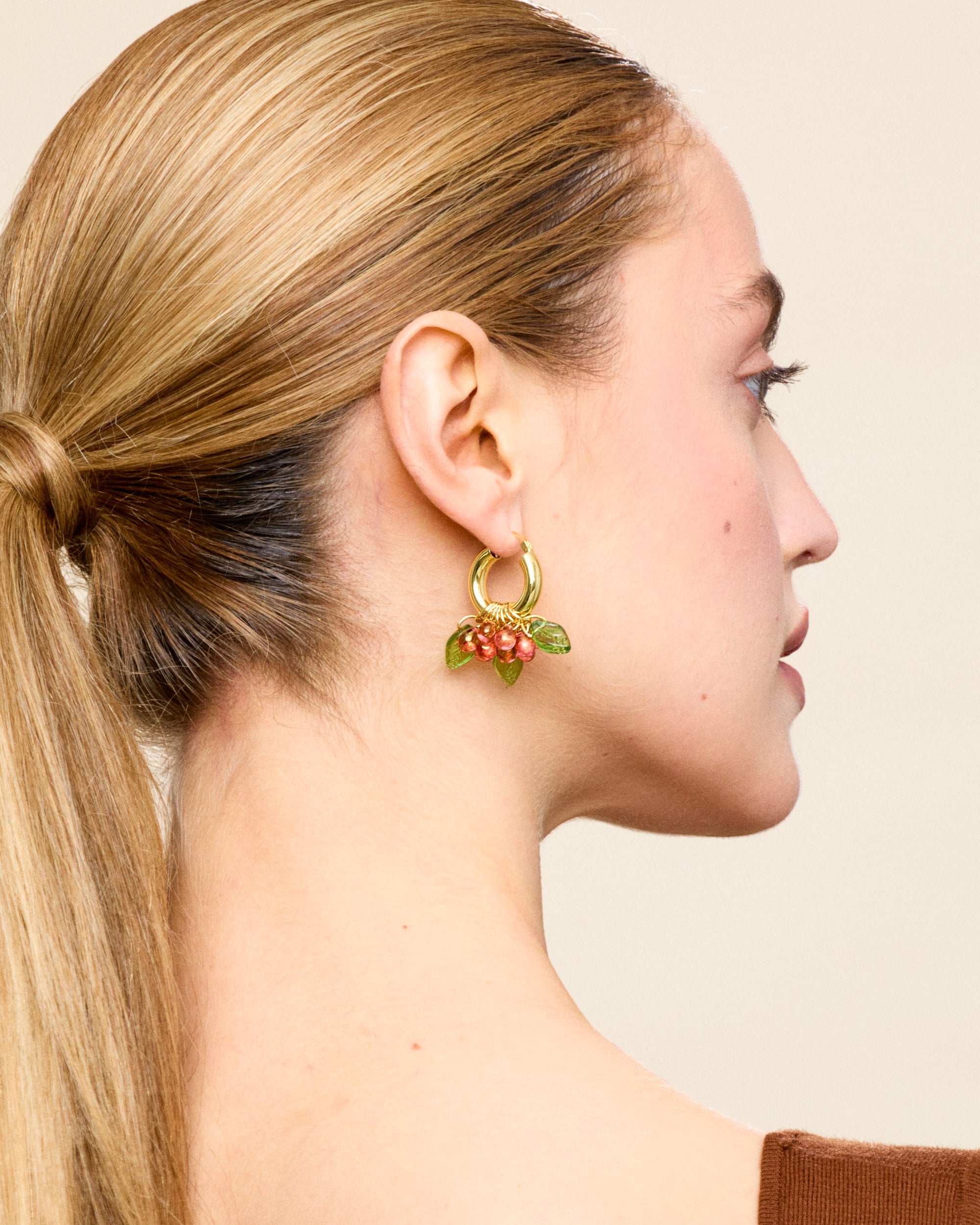 Cranberry Queen Earrings
