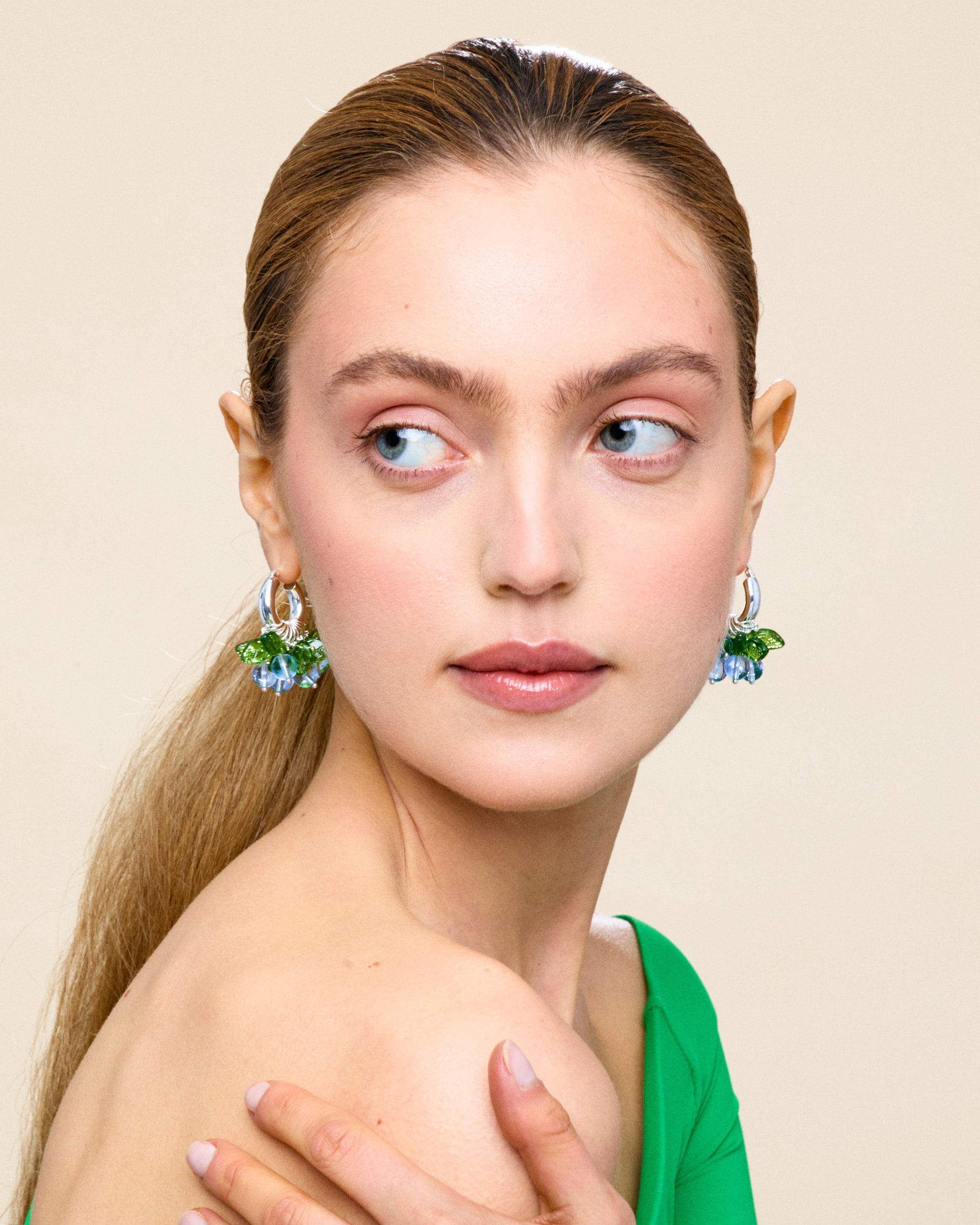 Blueberry Fields Forever Earrings in Silver