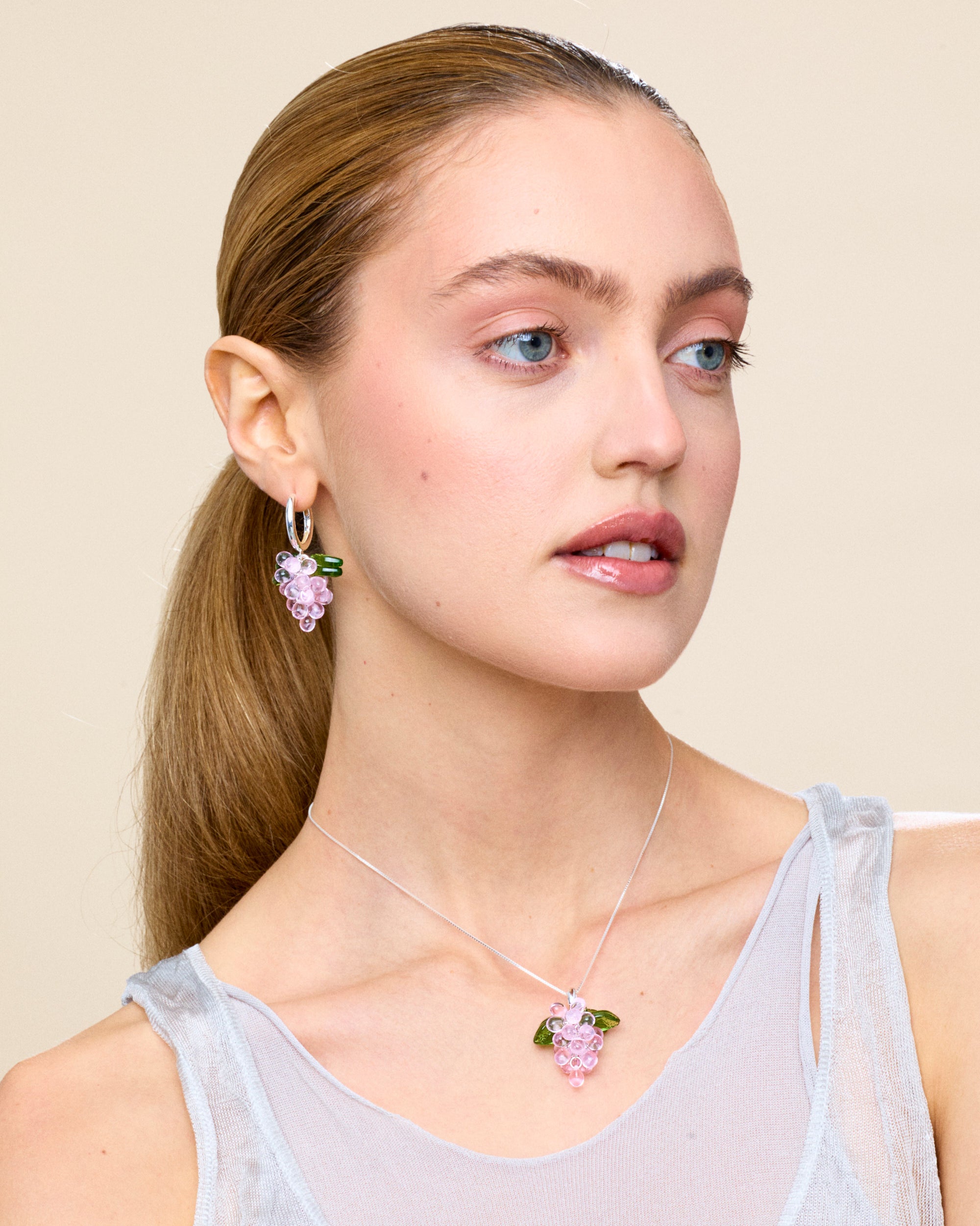 Cupcake Jelly Earrings in Silver
