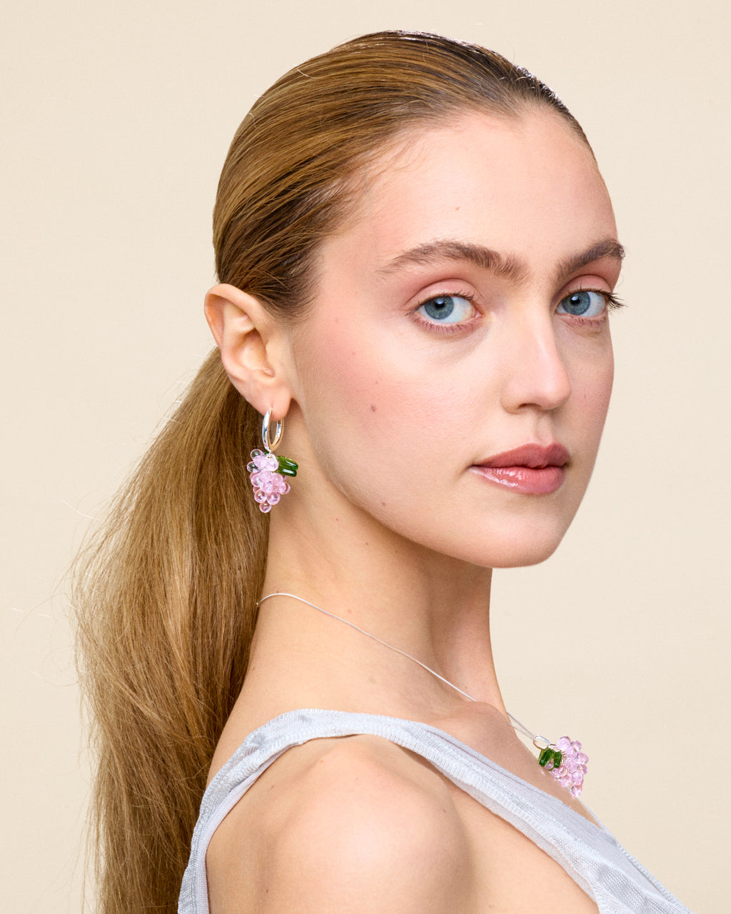 Cupcake Jelly Earrings in Silver
