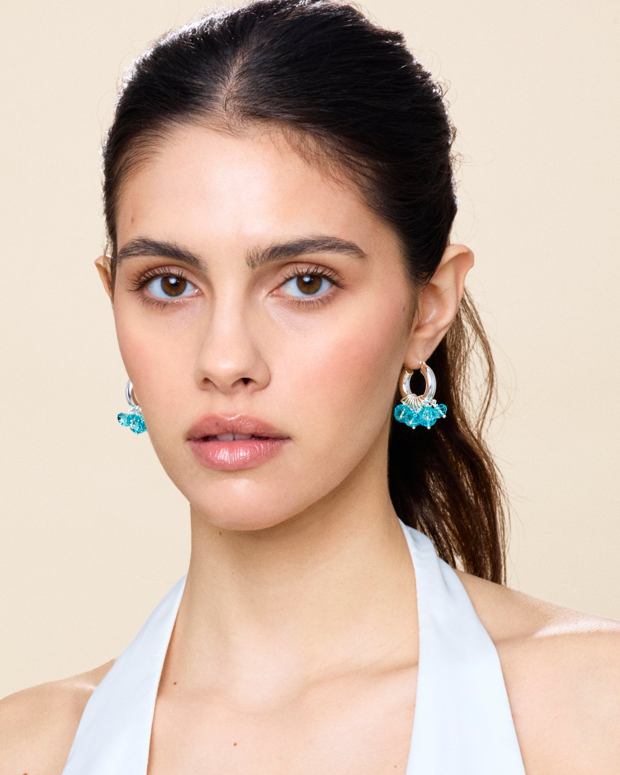 Aquarius Earrings in Silver