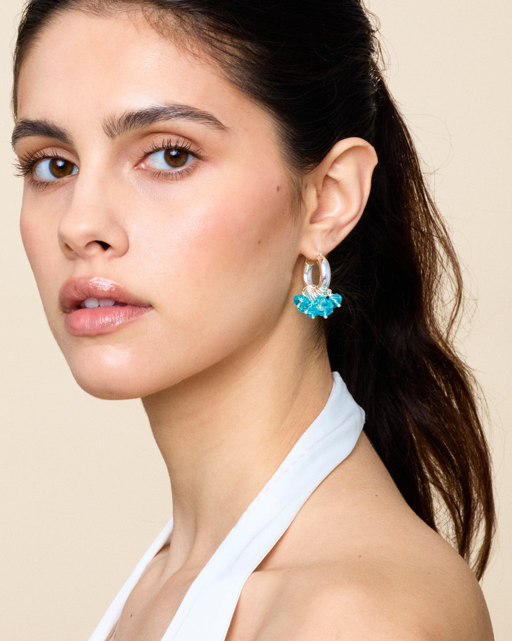 Aquarius Earrings in Silver
