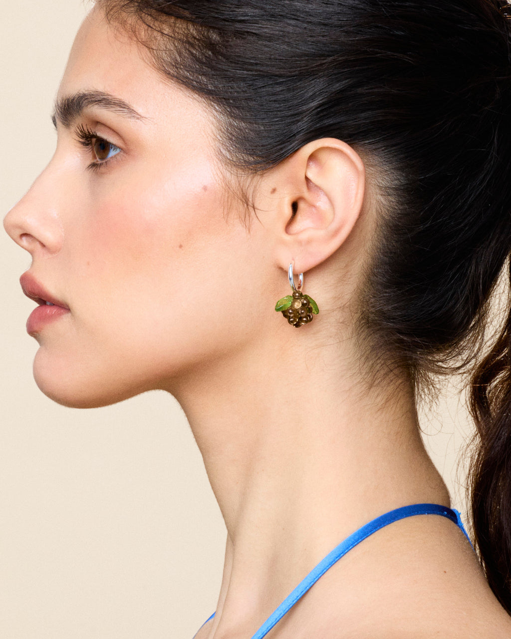 Mini Choco Jam Earrings in Silver