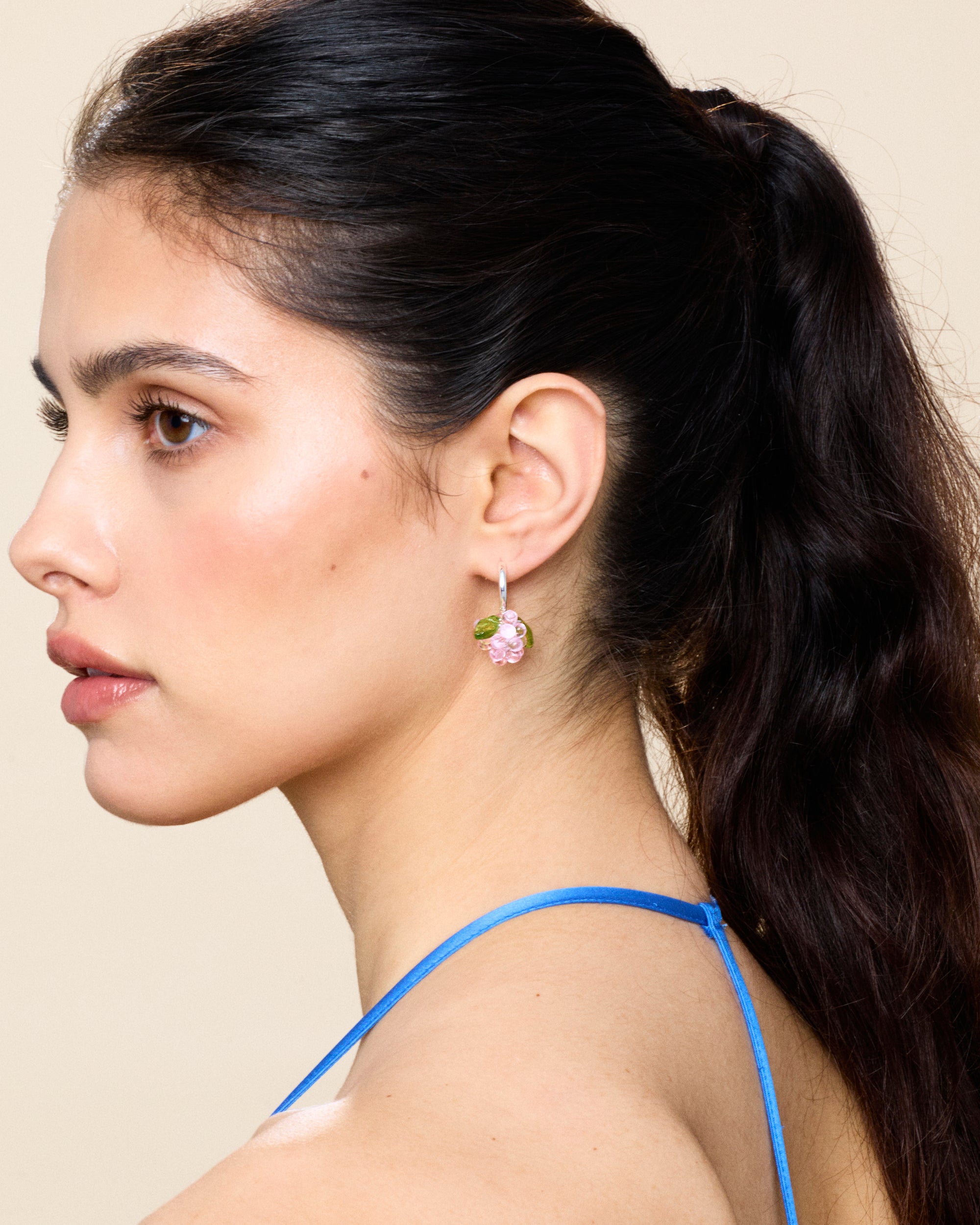 Mini Cupcake Jam Earrings in Silver