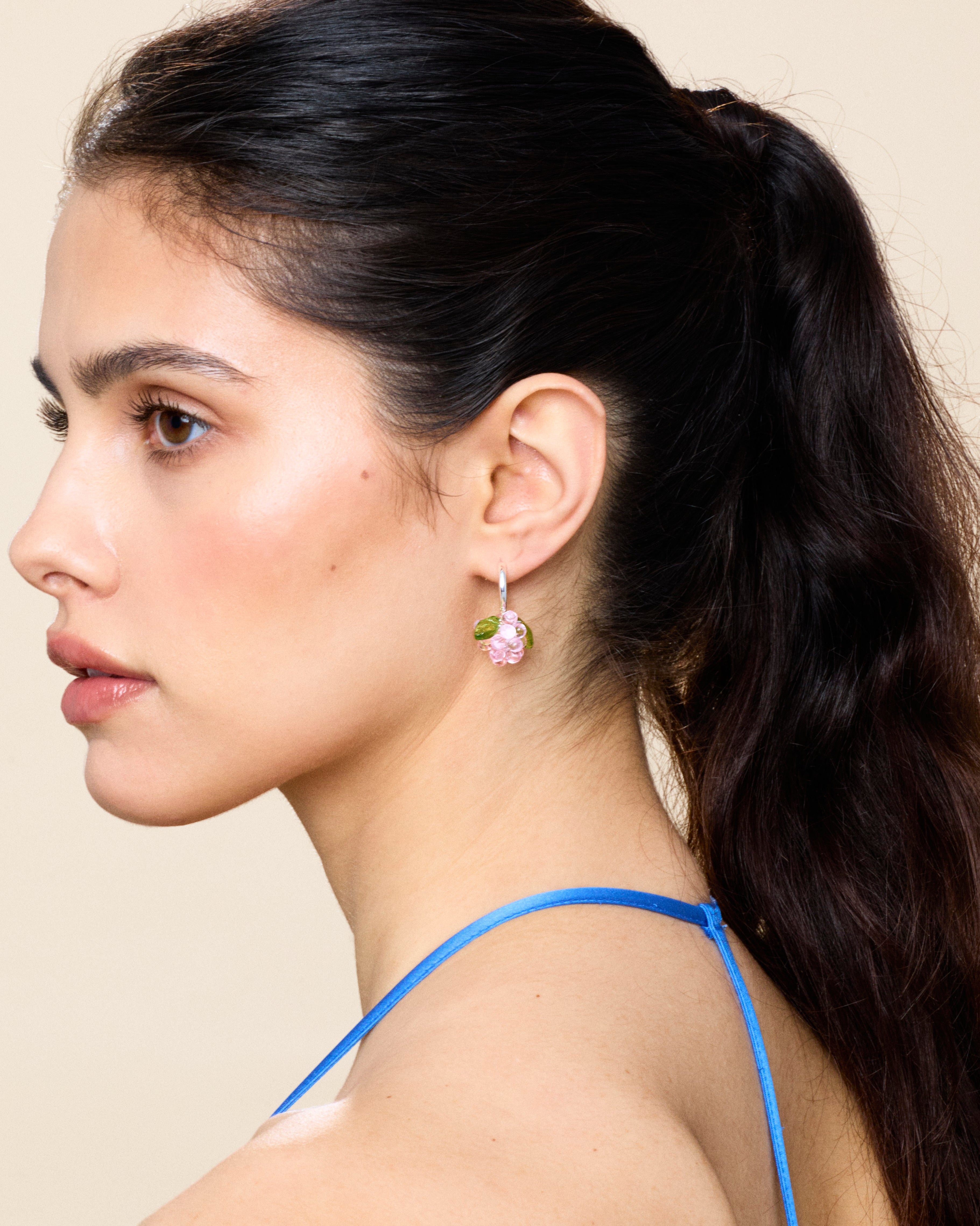 Mini Cupcake Jam Earrings in Silver