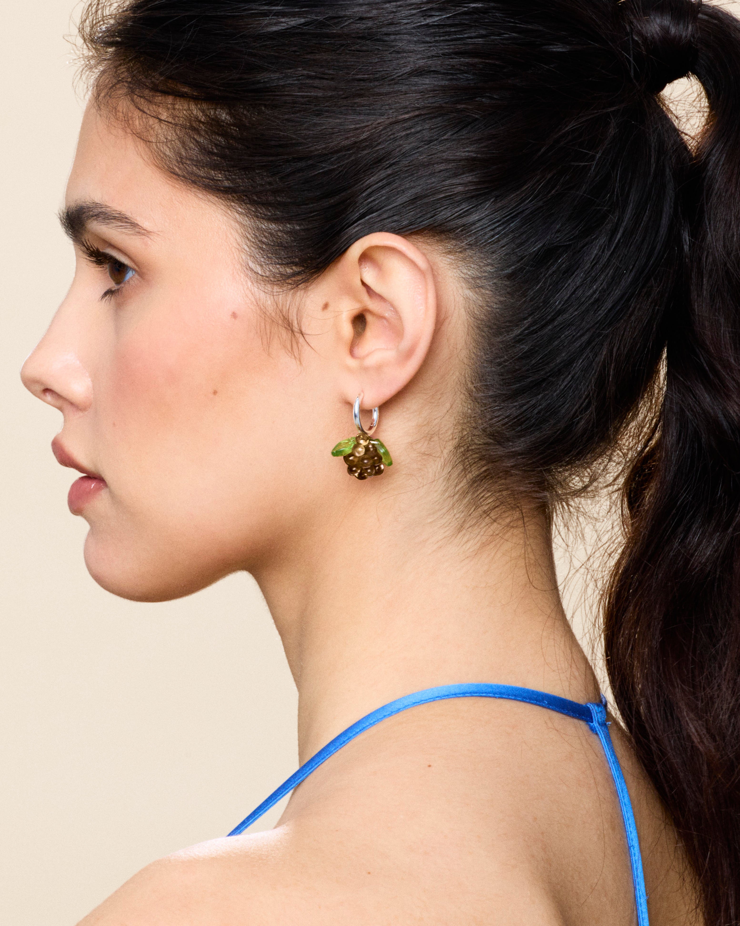 Mini Choco Jam Earrings in Silver