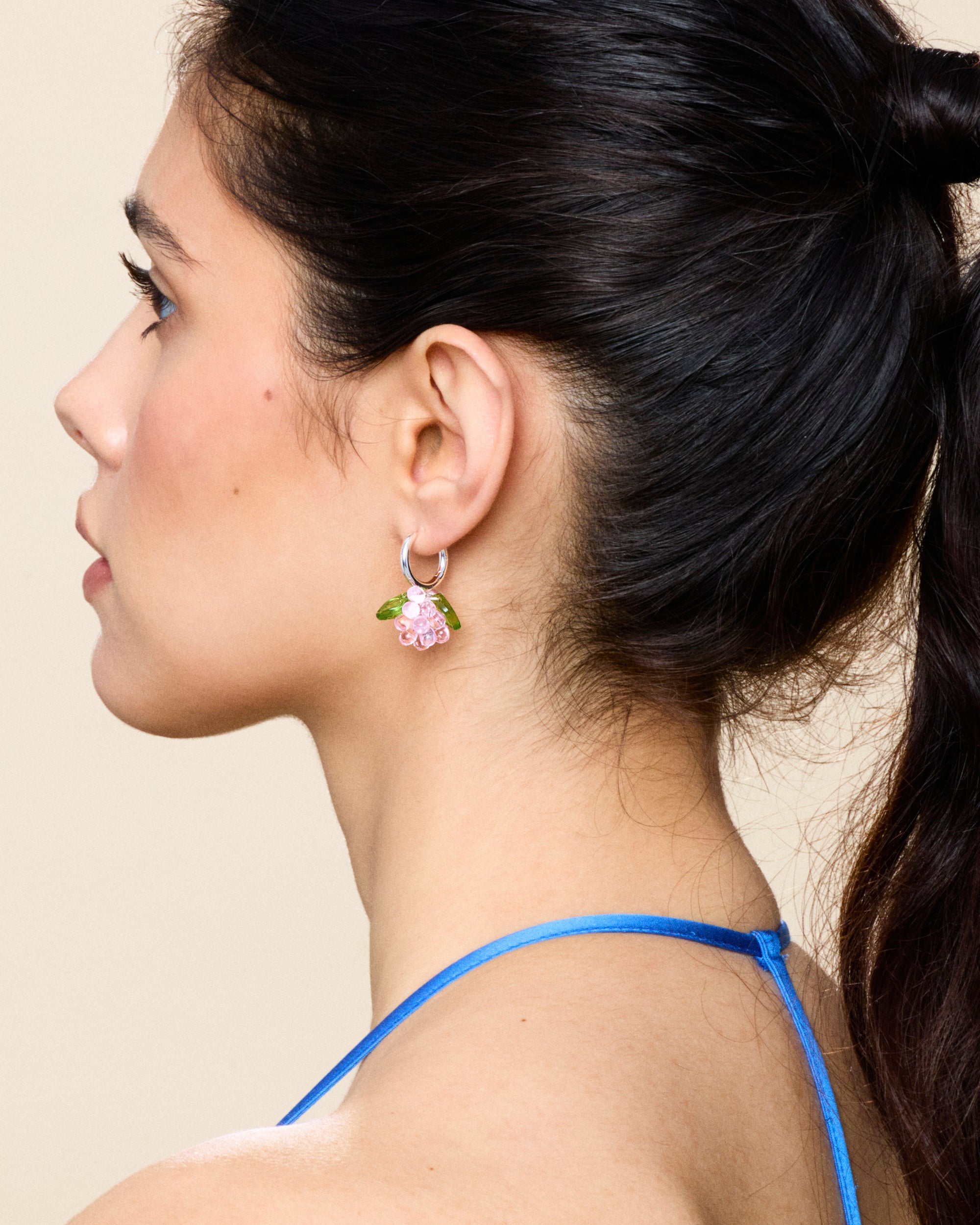 Mini Cupcake Jam Earrings in Silver