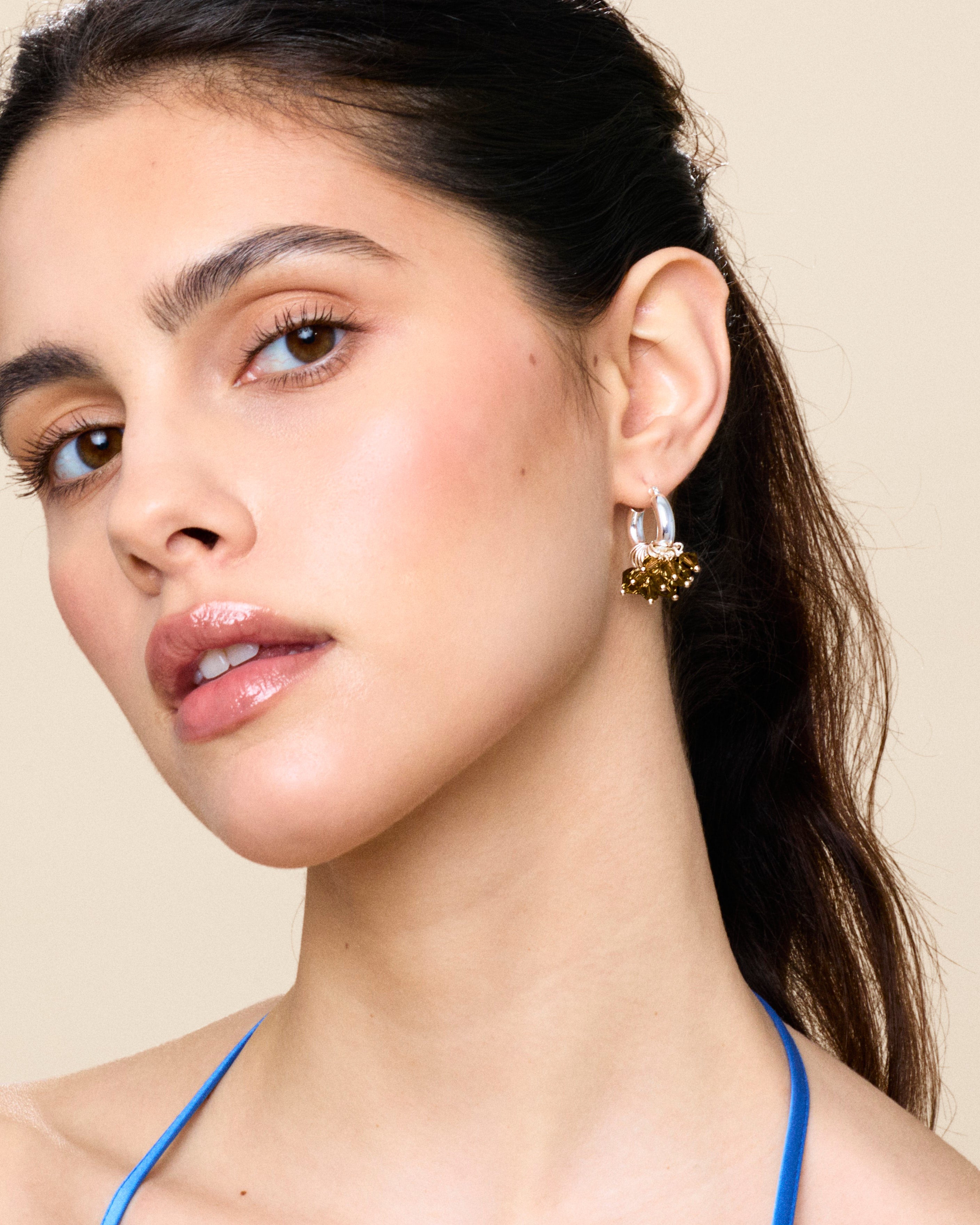 Mini Chocolicious Earrings in Silver