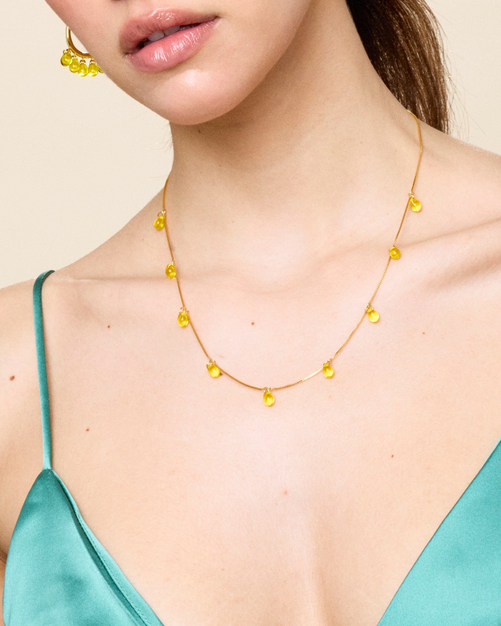 Lemon Iced Tea Necklace