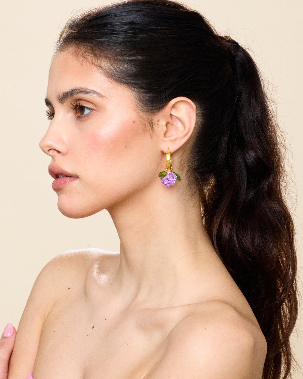 Plum Puff Earrings