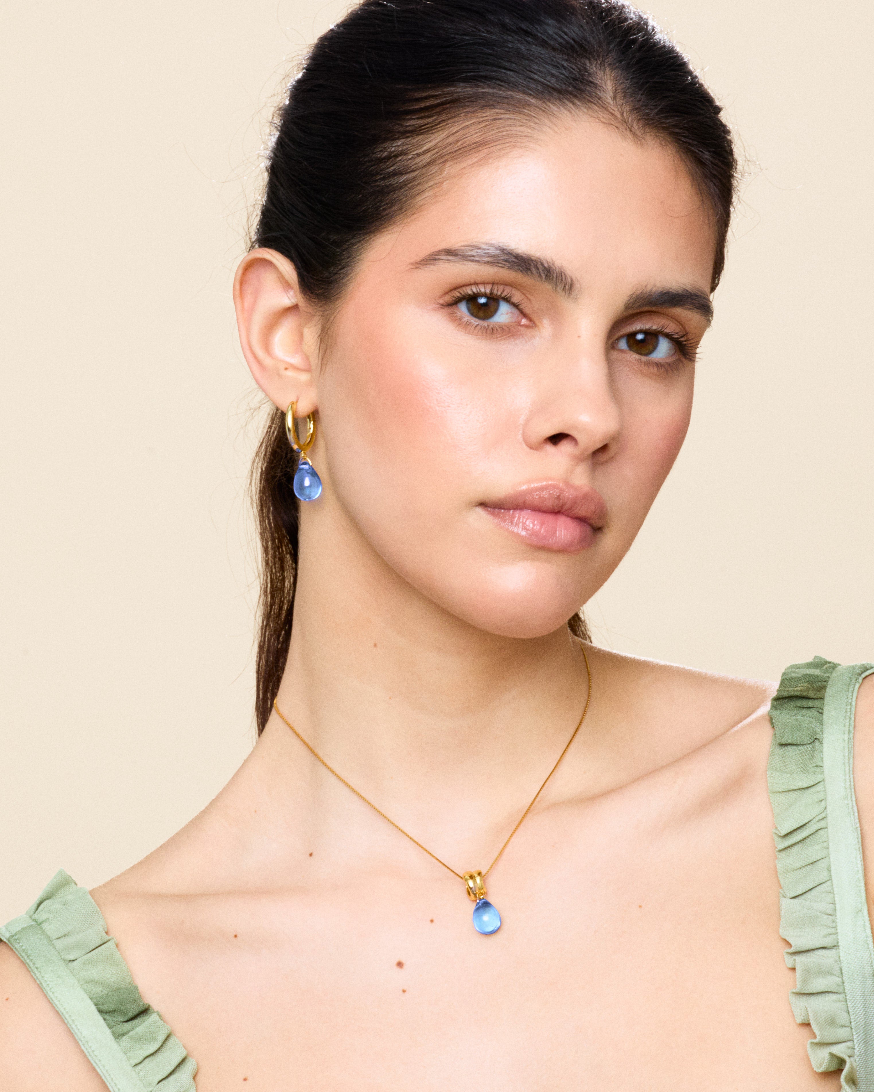 Sugar Drop Blue Necklace