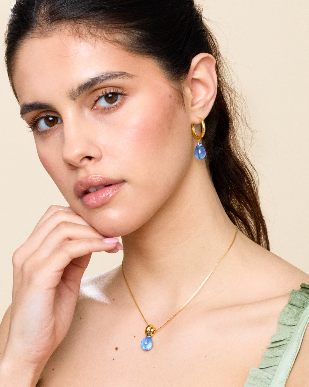 Sugar Drop Blue Earrings