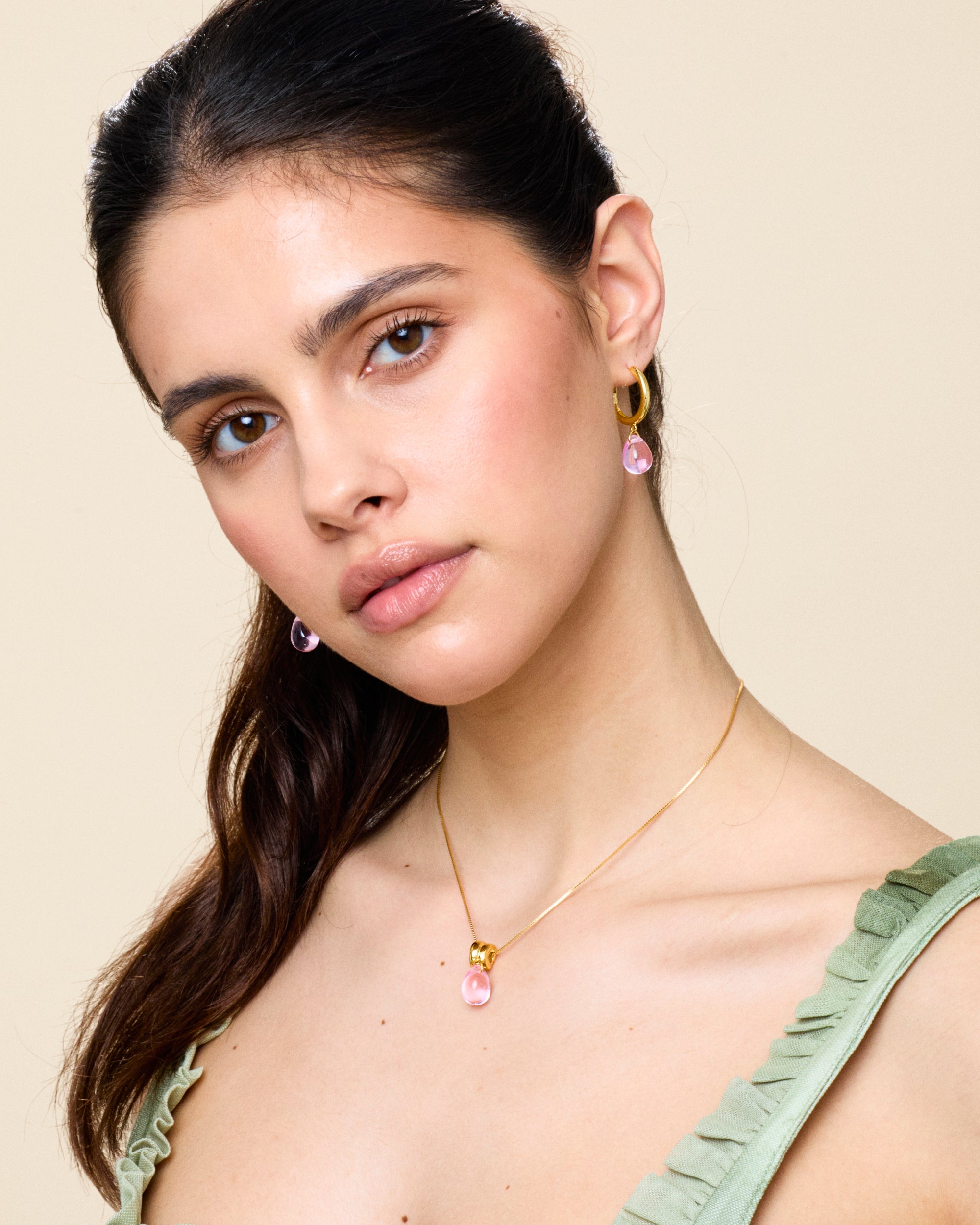 Sugar Drop Pink Earrings