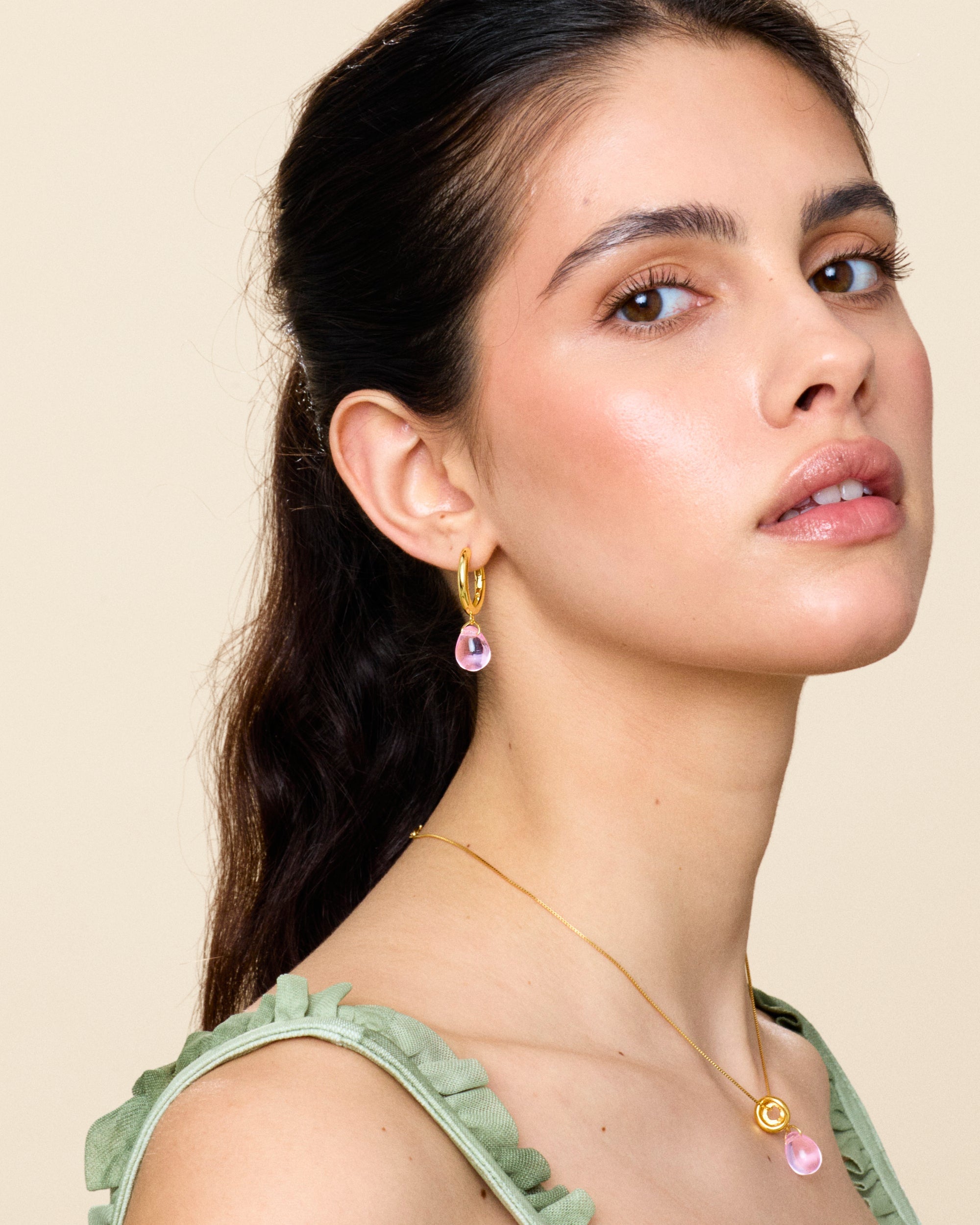 Sugar Drop Pink Earrings