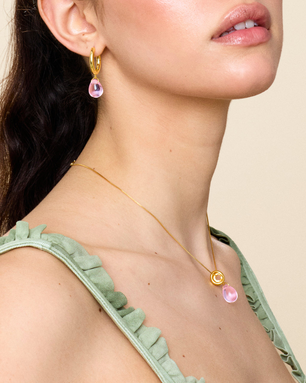 Sugar Drop Pink Necklace