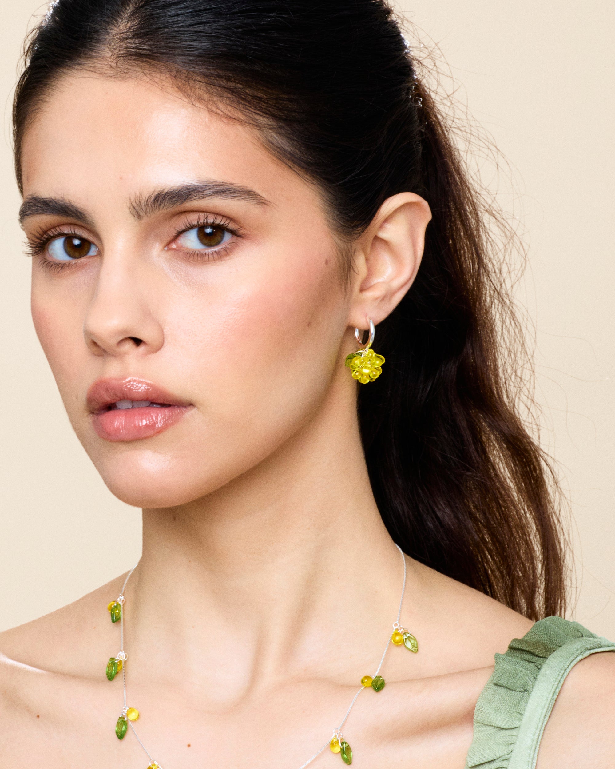 Mini Lemon Jam Earrings in Silver