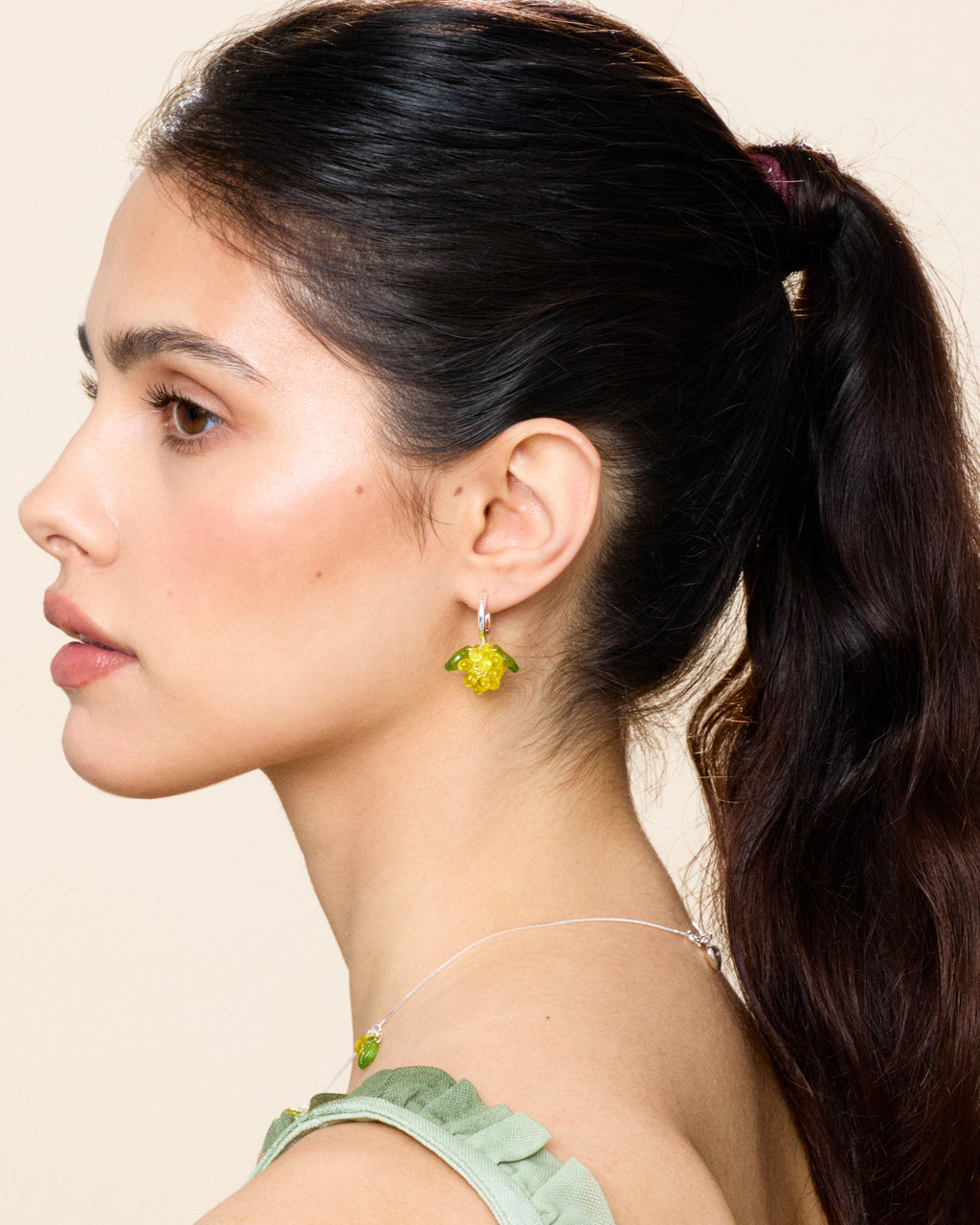 Mini Lemon Jam Earrings in Silver