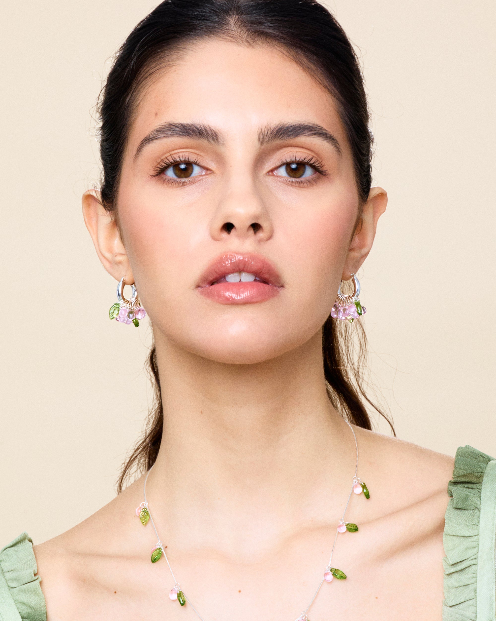 Mini Baby Blossom Earrings in Silver