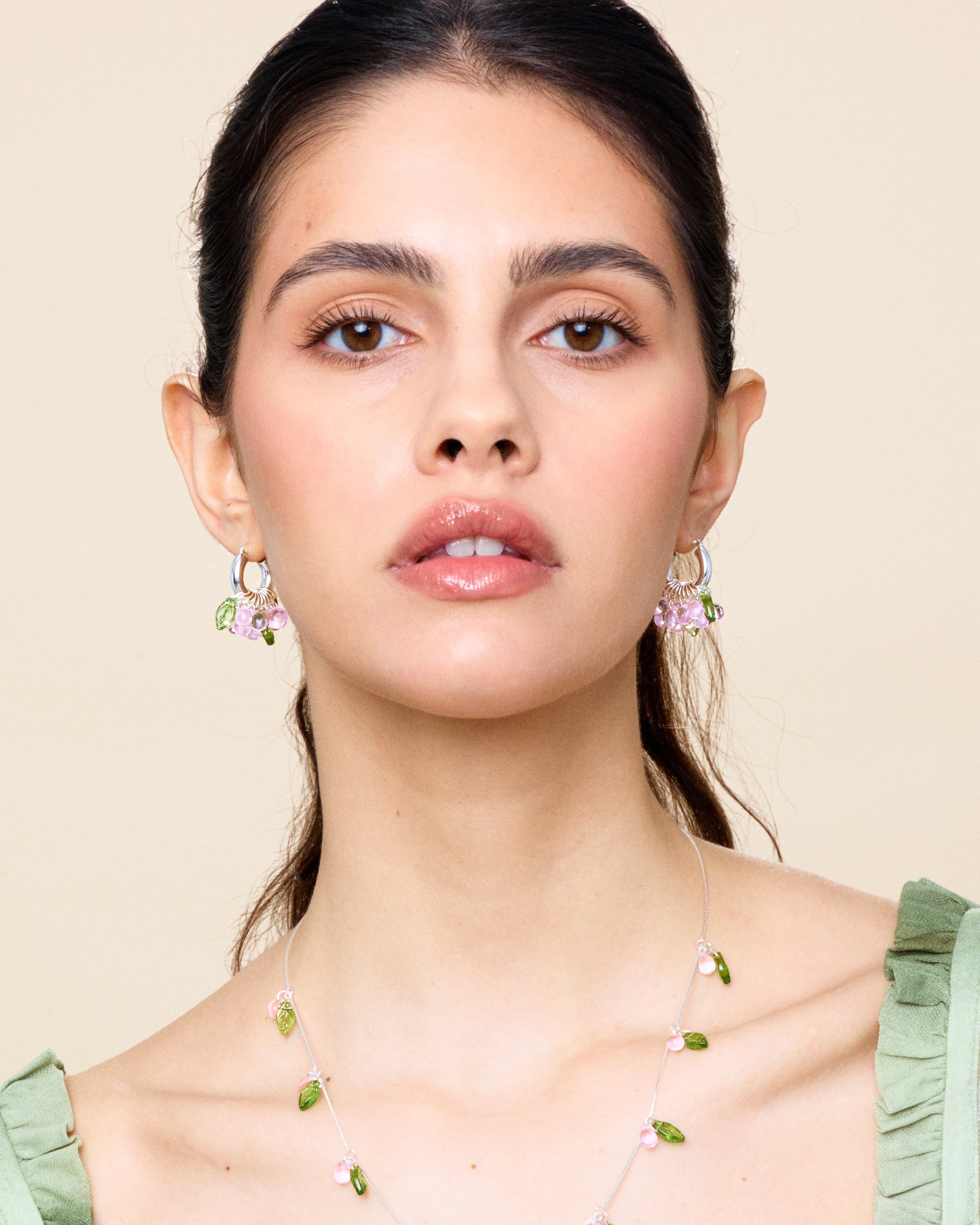 Mini Baby Blossom Earrings in Silver