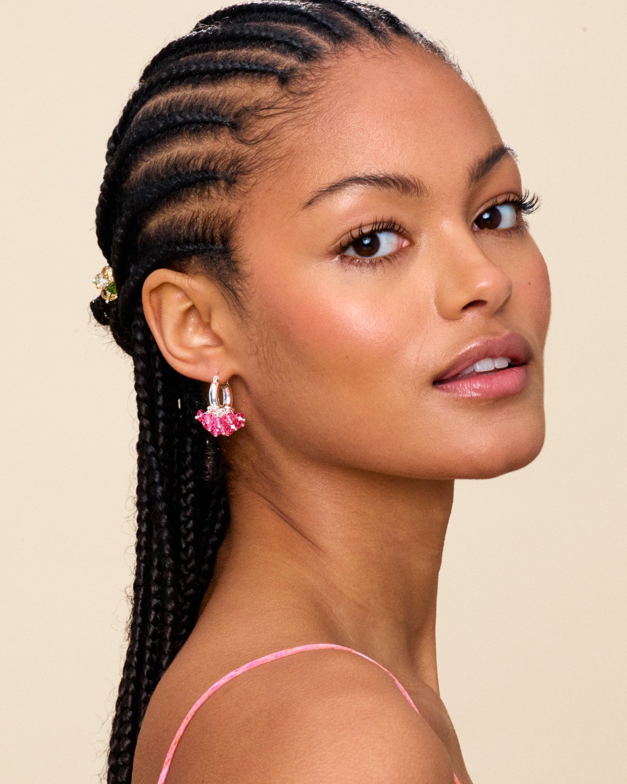 Mini Ma Chérie Earrings in Silver