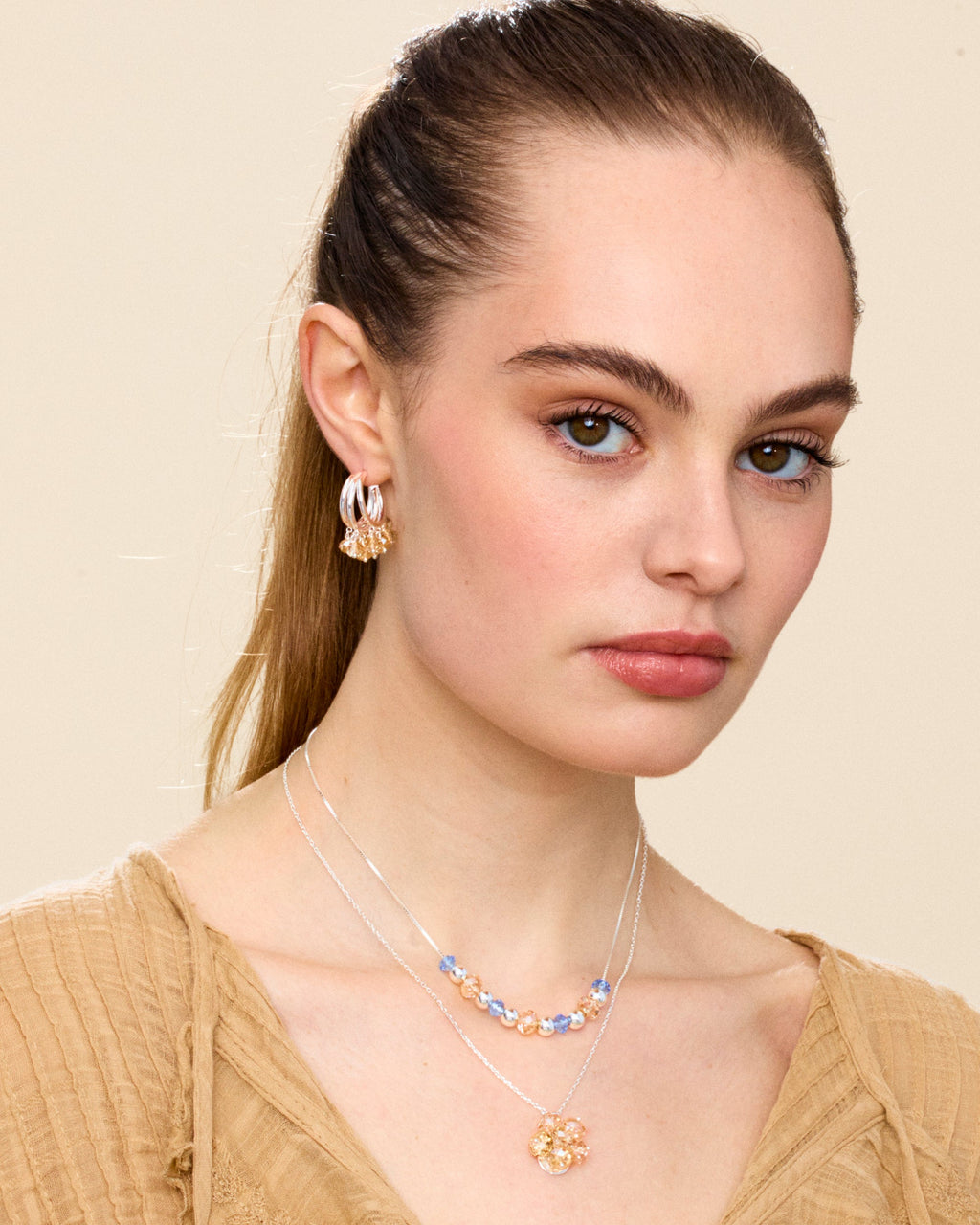 Vanilla Whirl Necklace in Silver