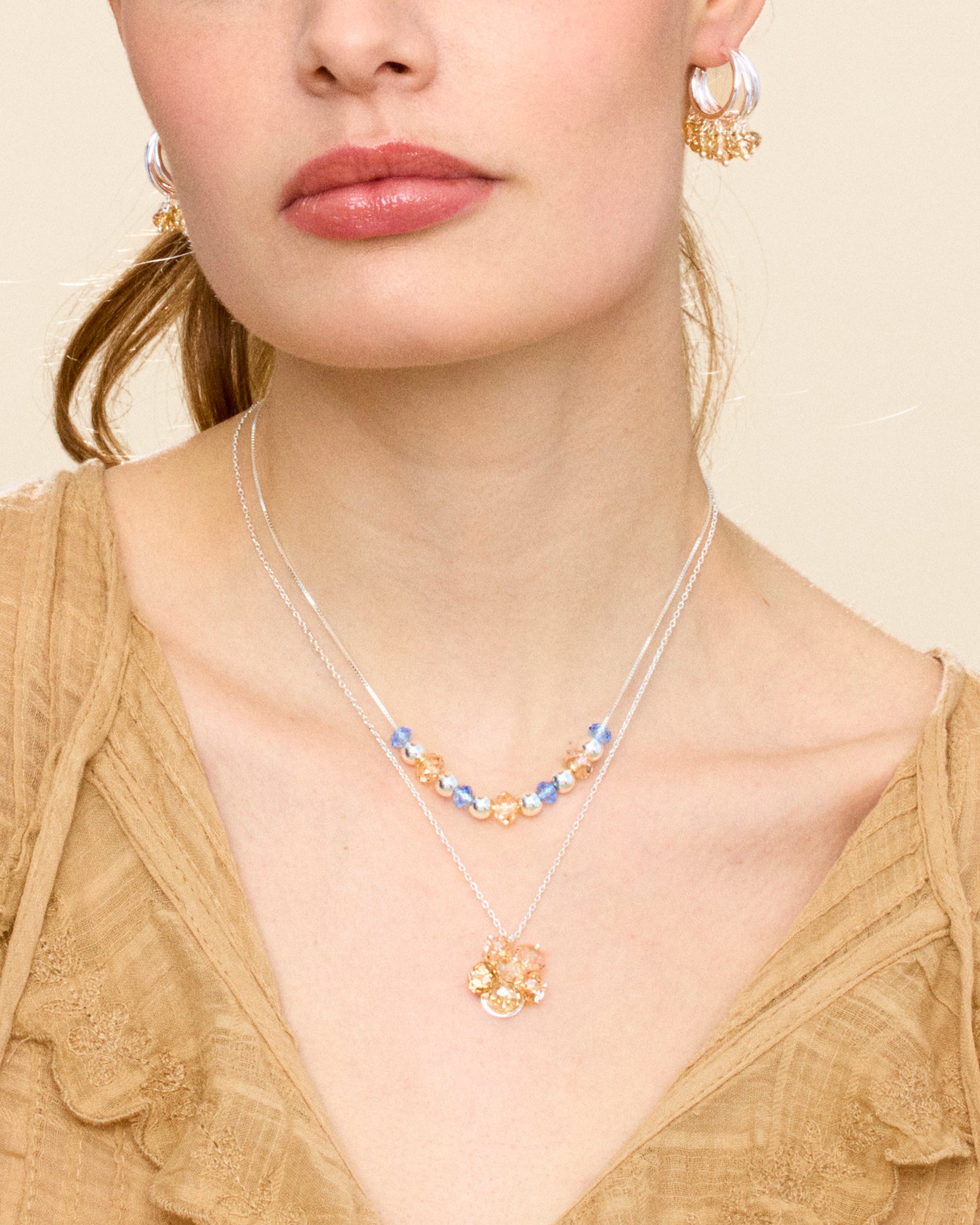 Vanilla Whirl Necklace in Silver