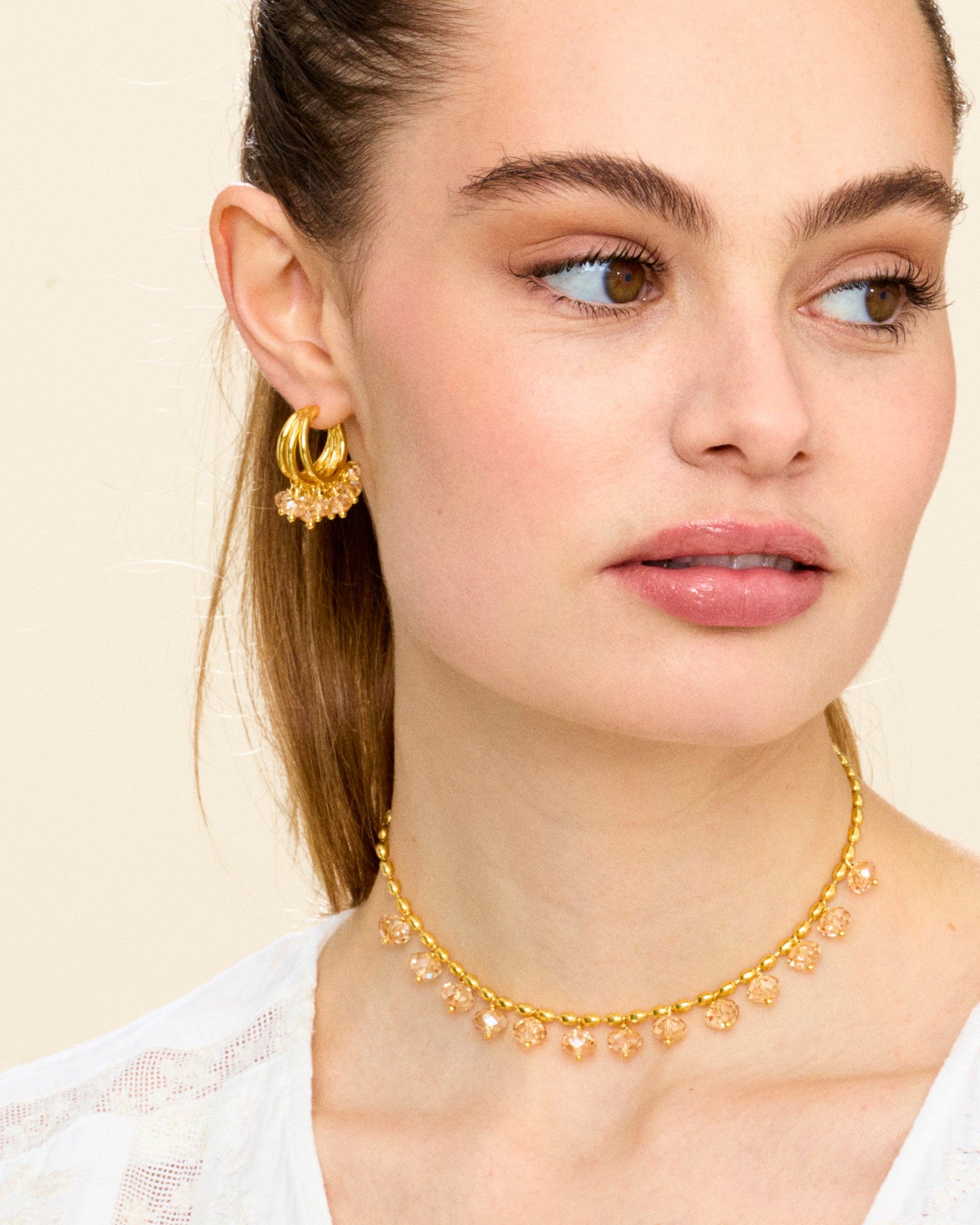 Cream Supreme Earrings