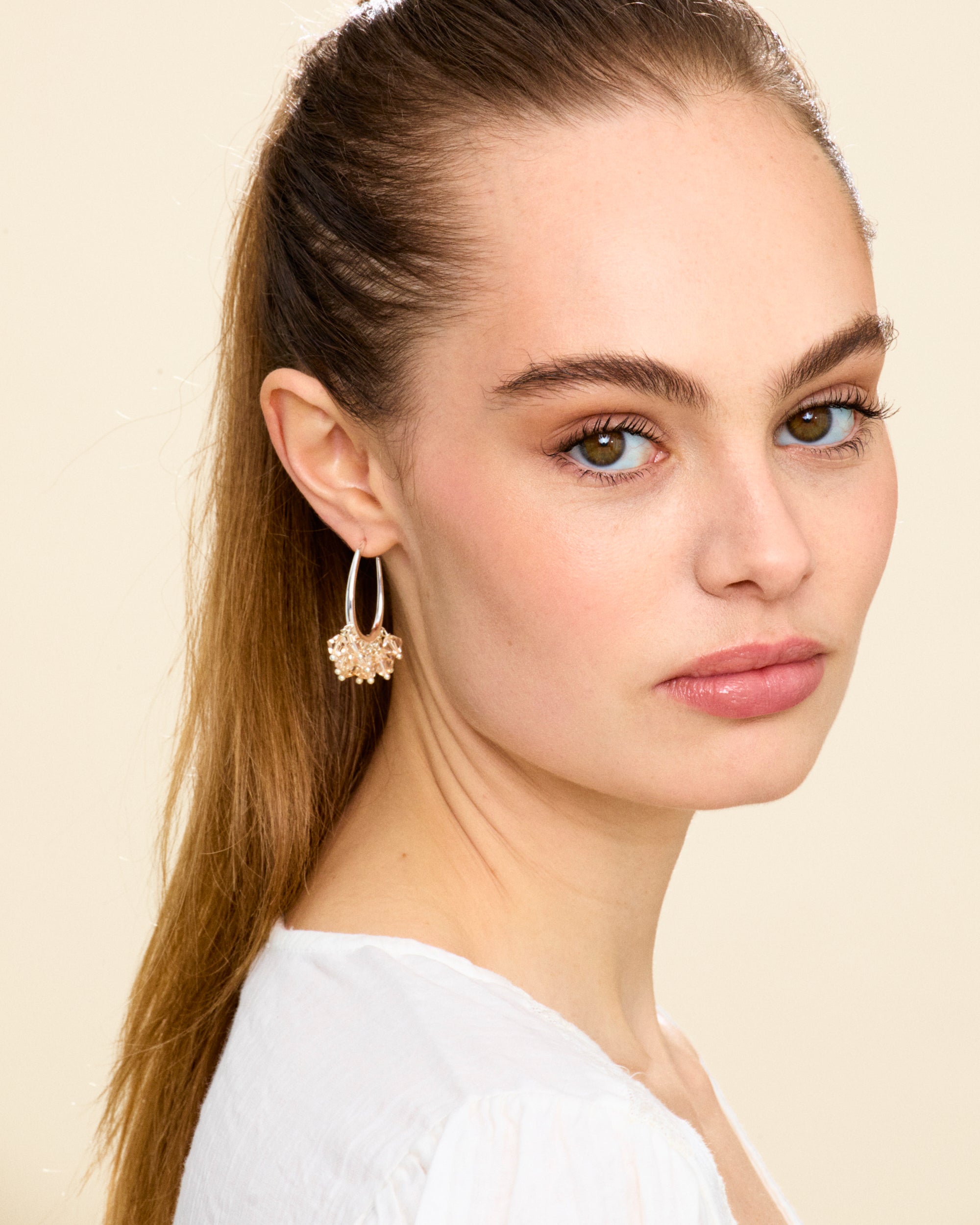 Vanilla Whip Earrings in Silver