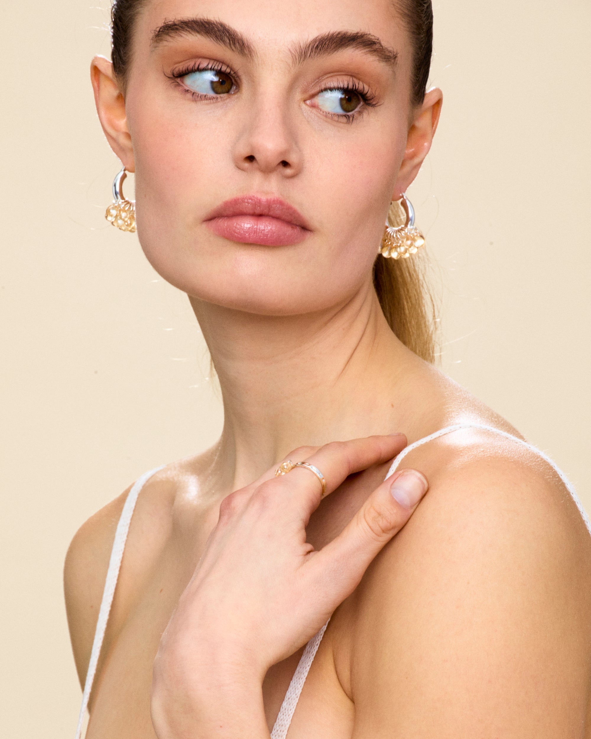 Cookie Dough Earrings in Silver