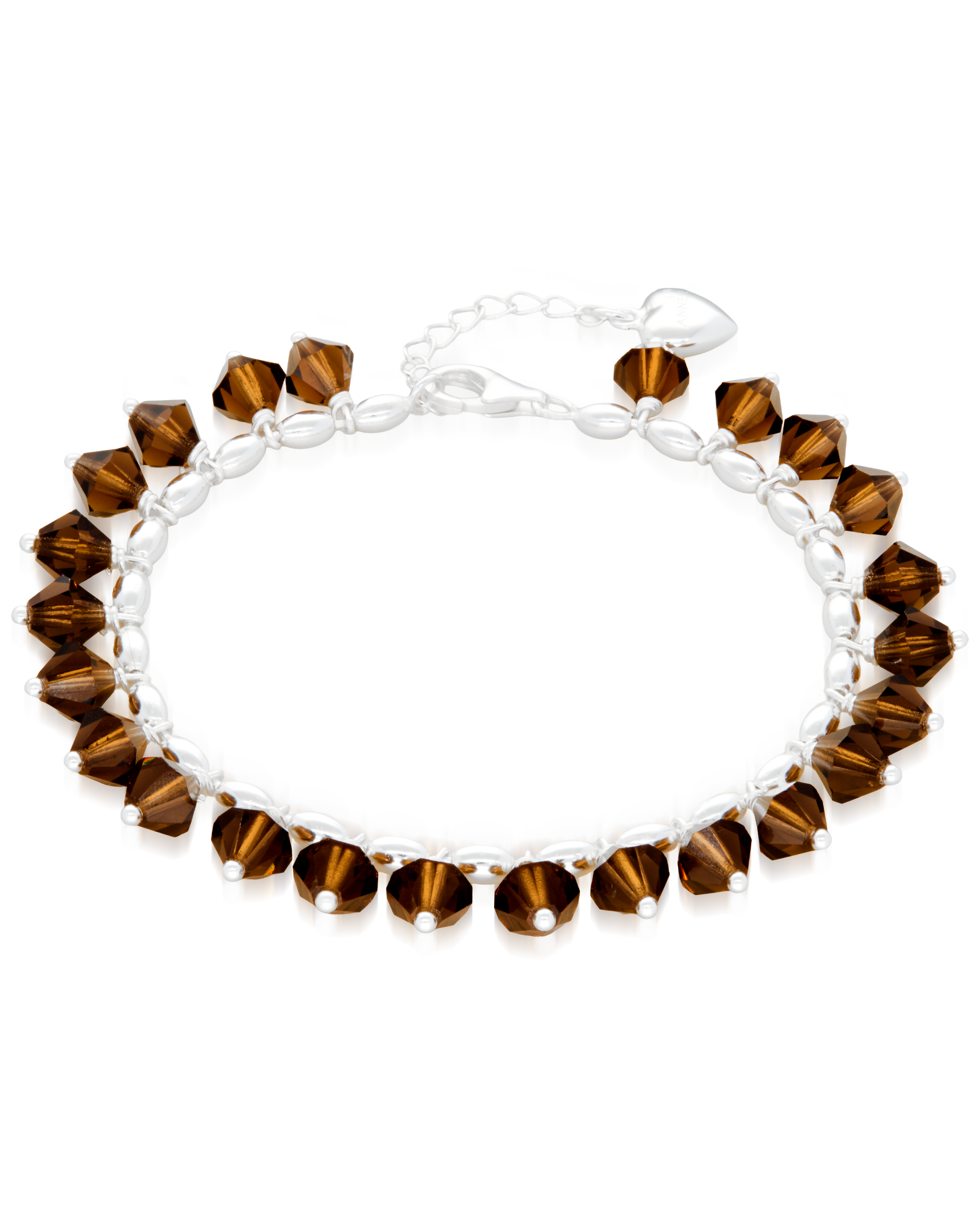 Choco Brownie Bracelet in Silver