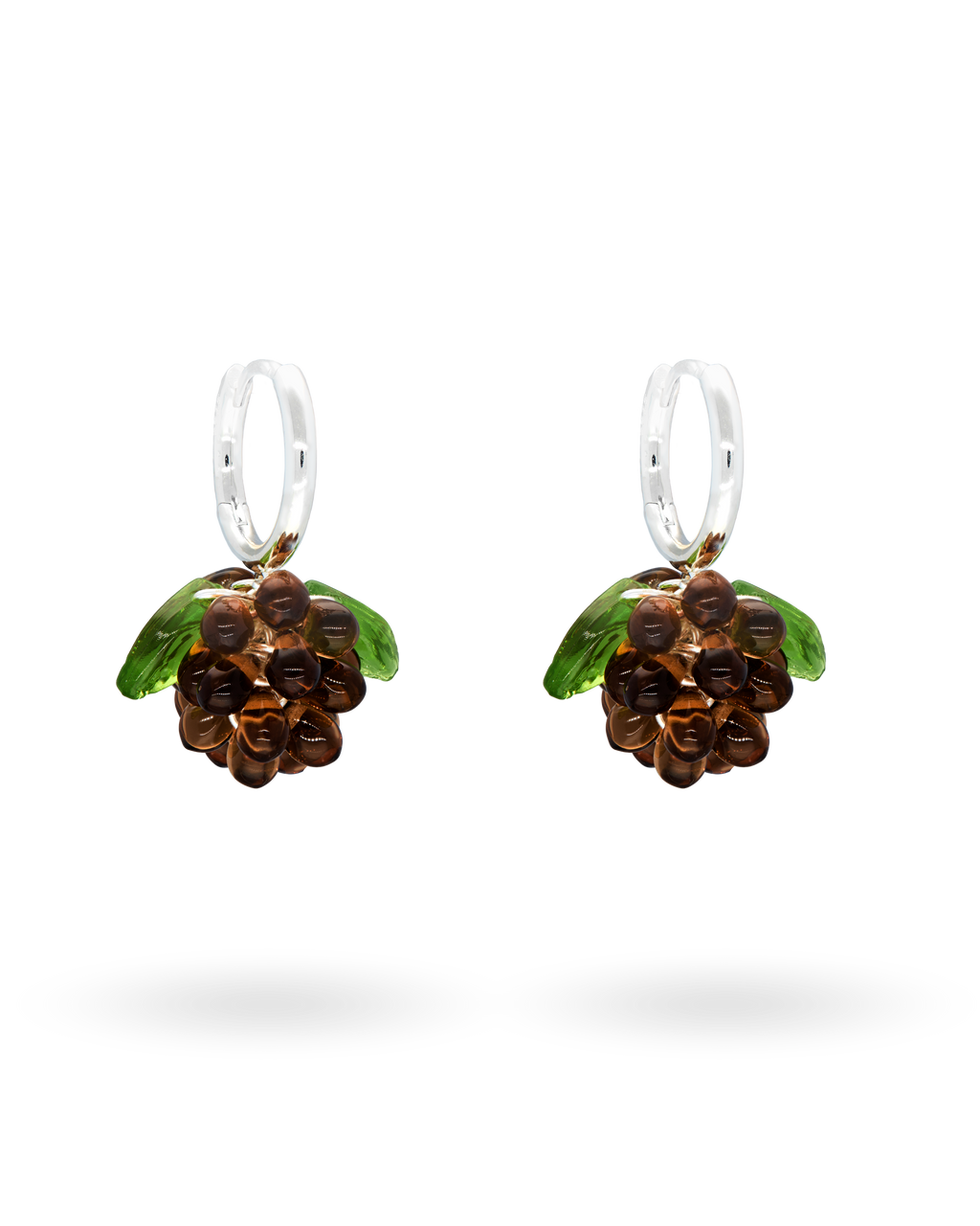 Mini Choco Jam Earrings in Silver