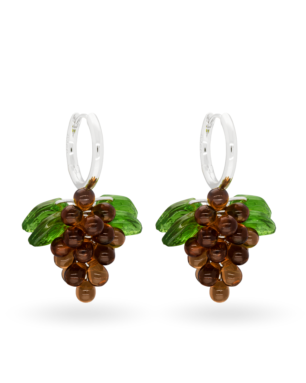 Choco Jelly Earrings in Silver