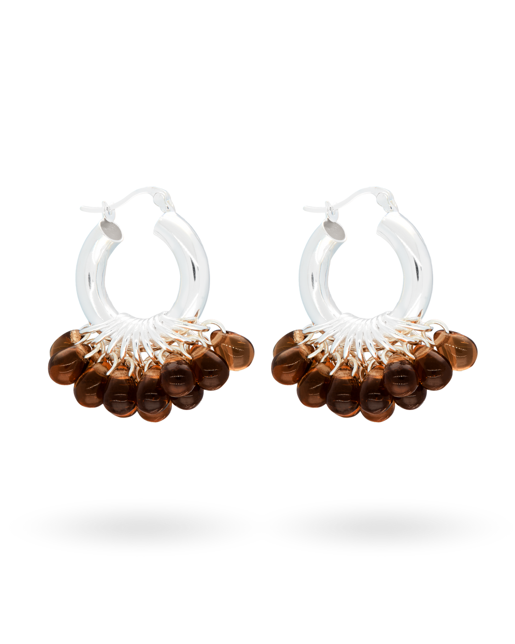 Choco Pops Earrings in Silver